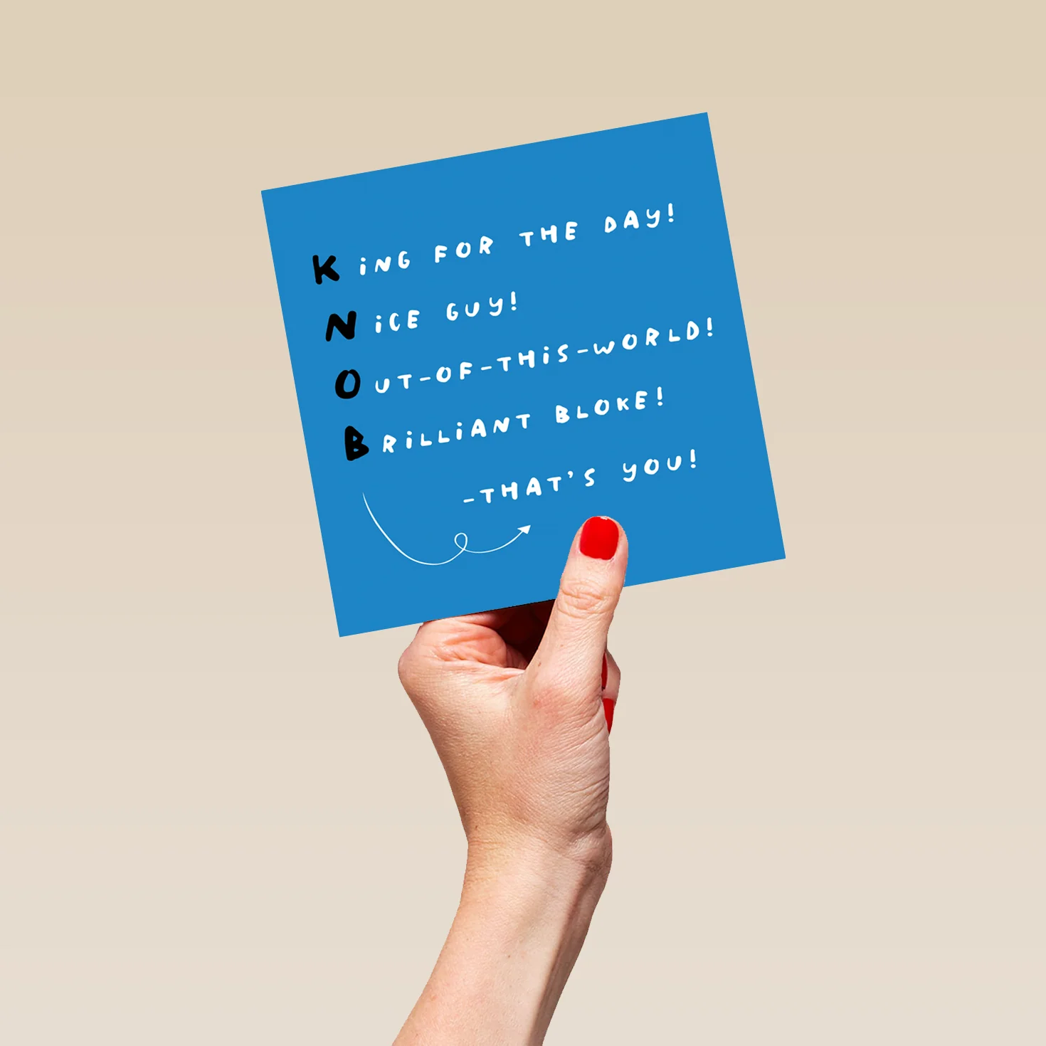 Personalised 'That's You' Text Led Funny Father's Day Card - Image 5