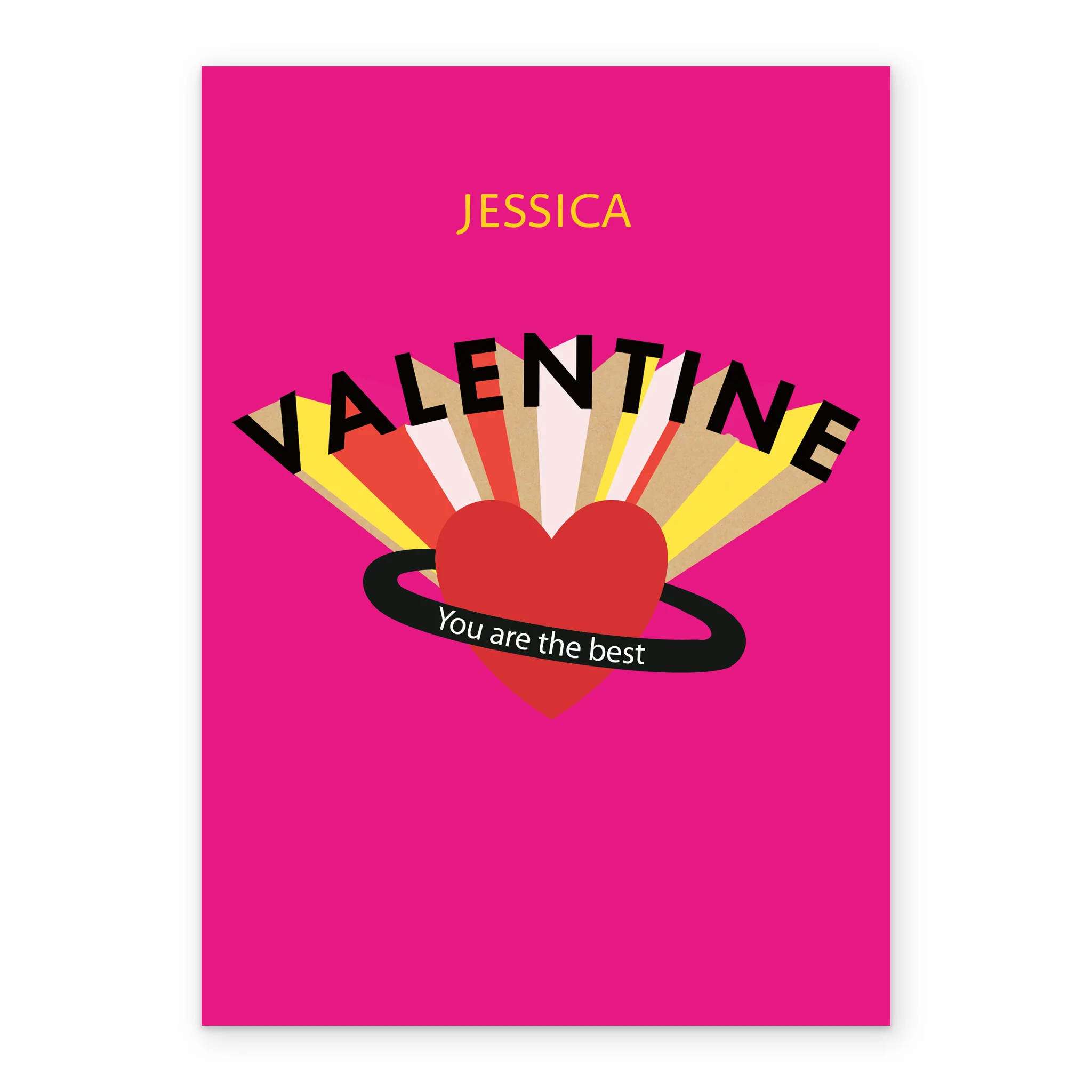 Personalised The Best Love Heart Valentine's Day Card - Image 2