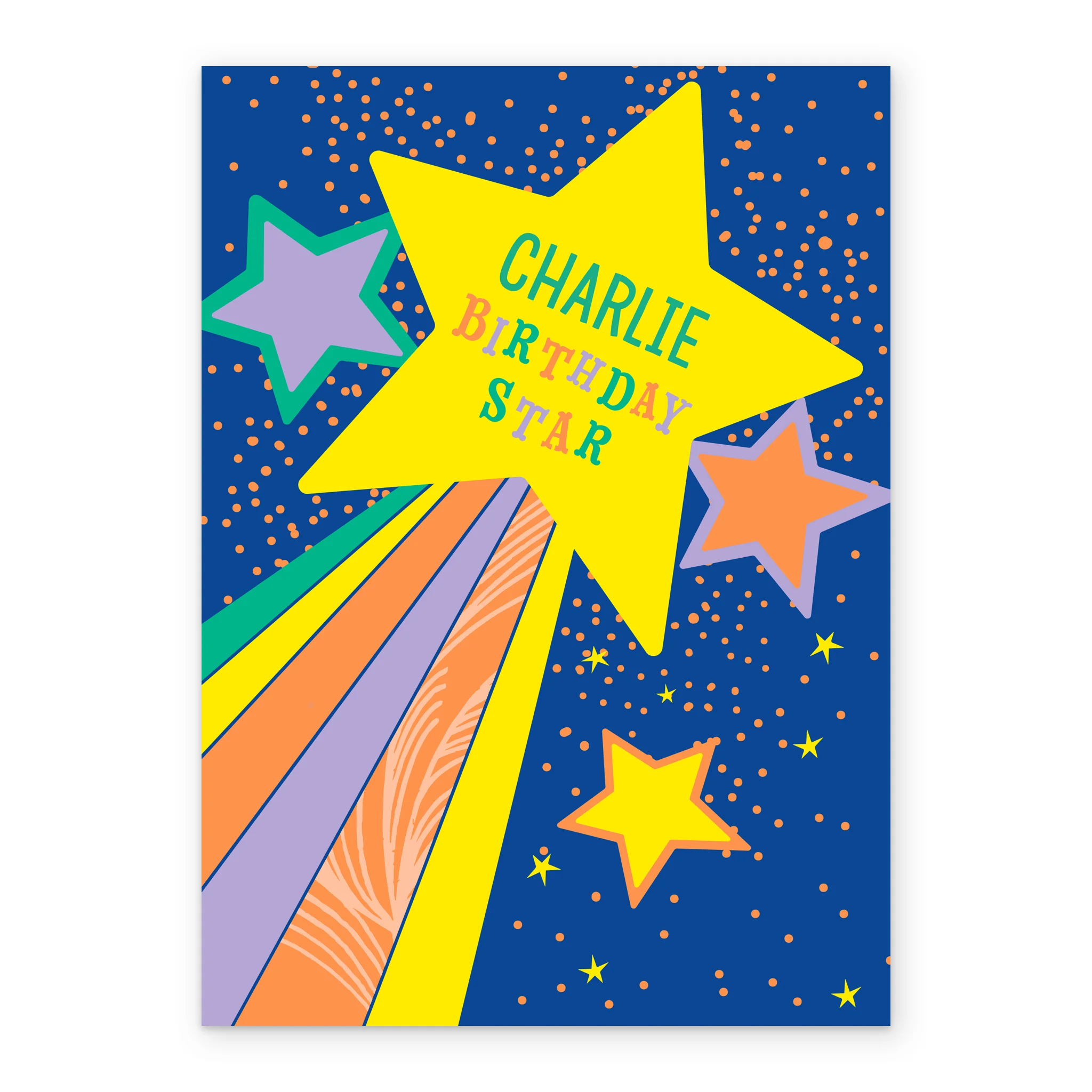 Personalised 'The Birthday Star' Birthday Card - Image 2