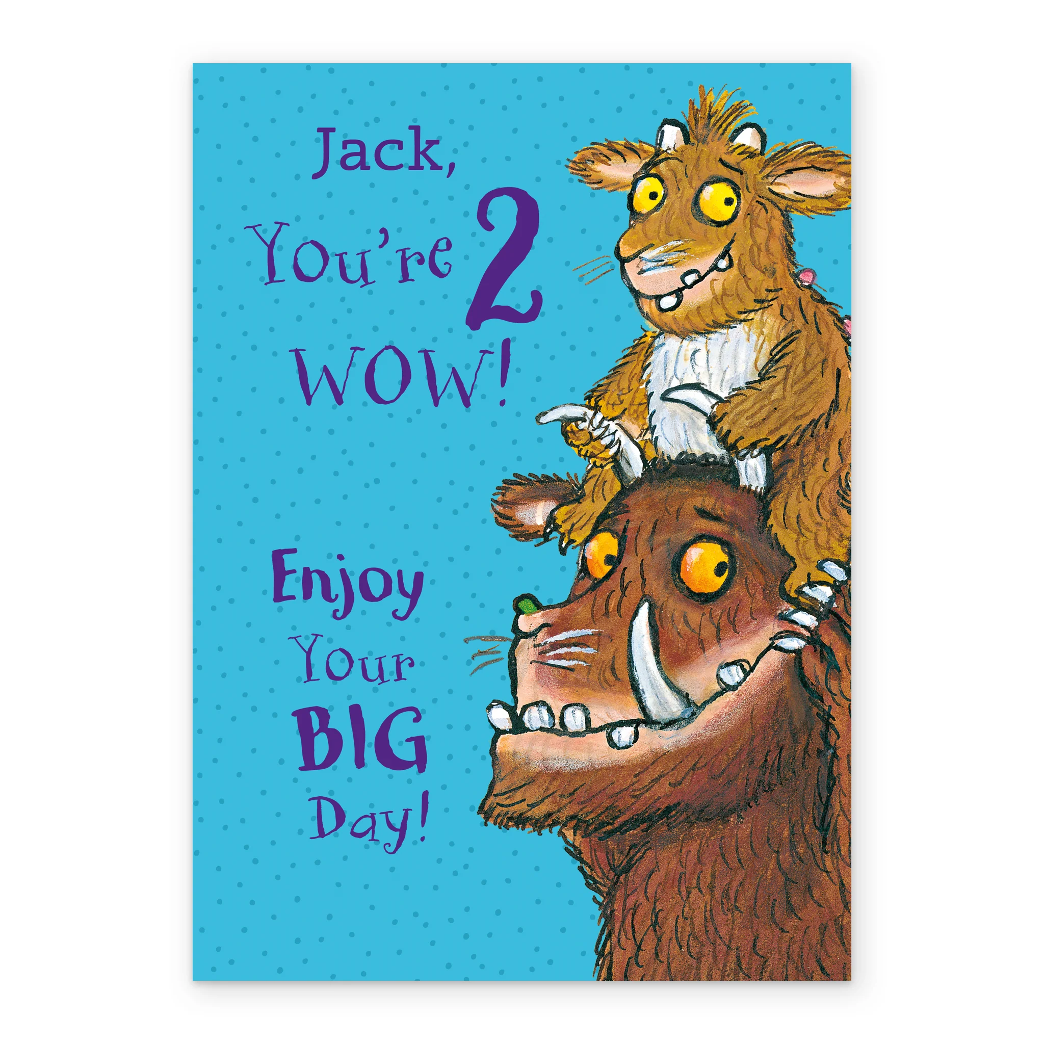 Personalised The Gruffalo 2nd Birthday Card - Image 2