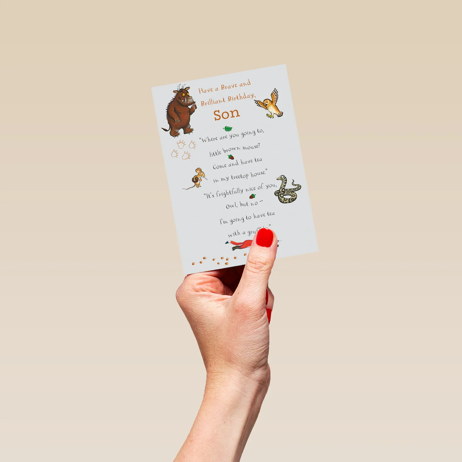 Personalised The Gruffalo Birthday Card for Son - Image 4