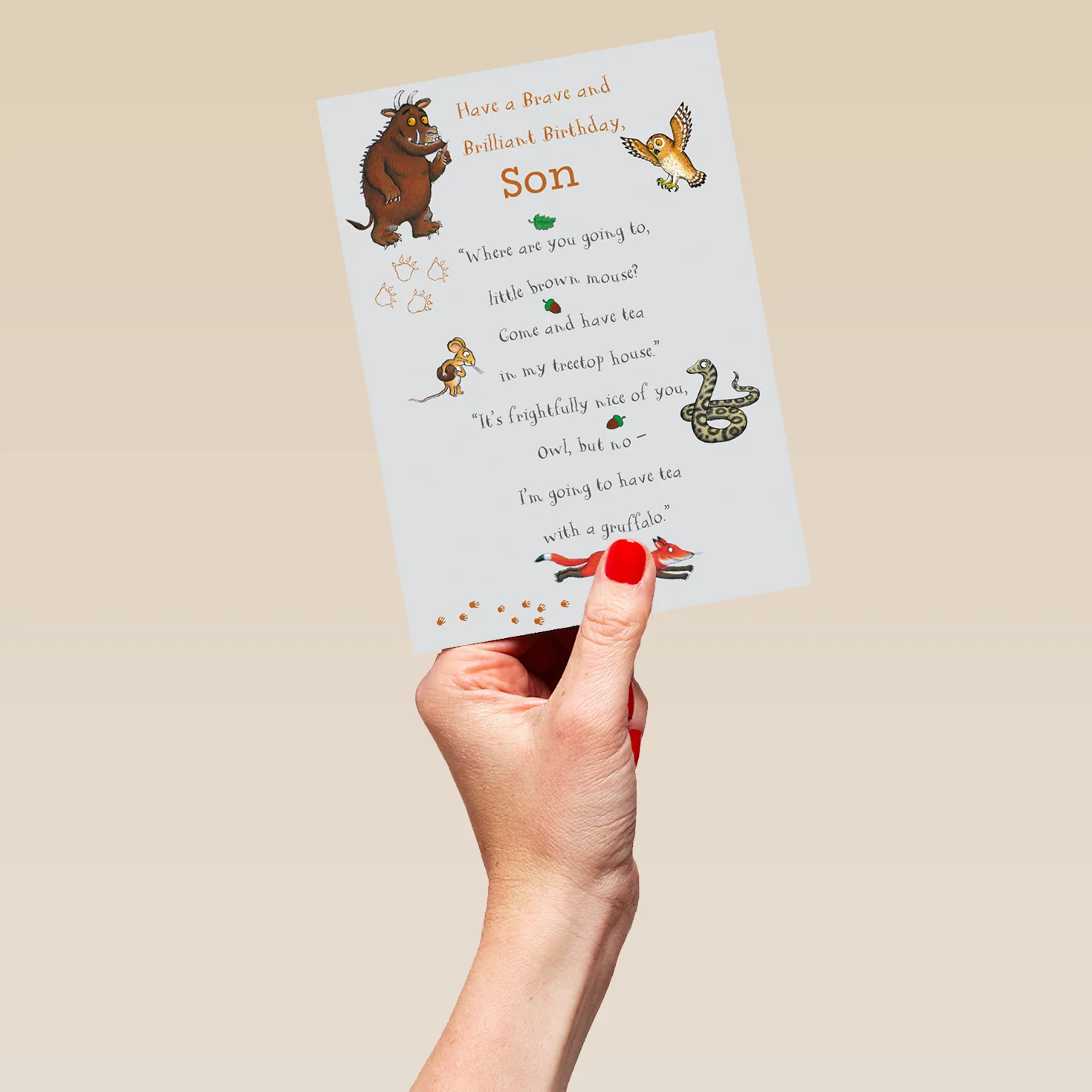 Personalised The Gruffalo Birthday Card for Son - Image 5