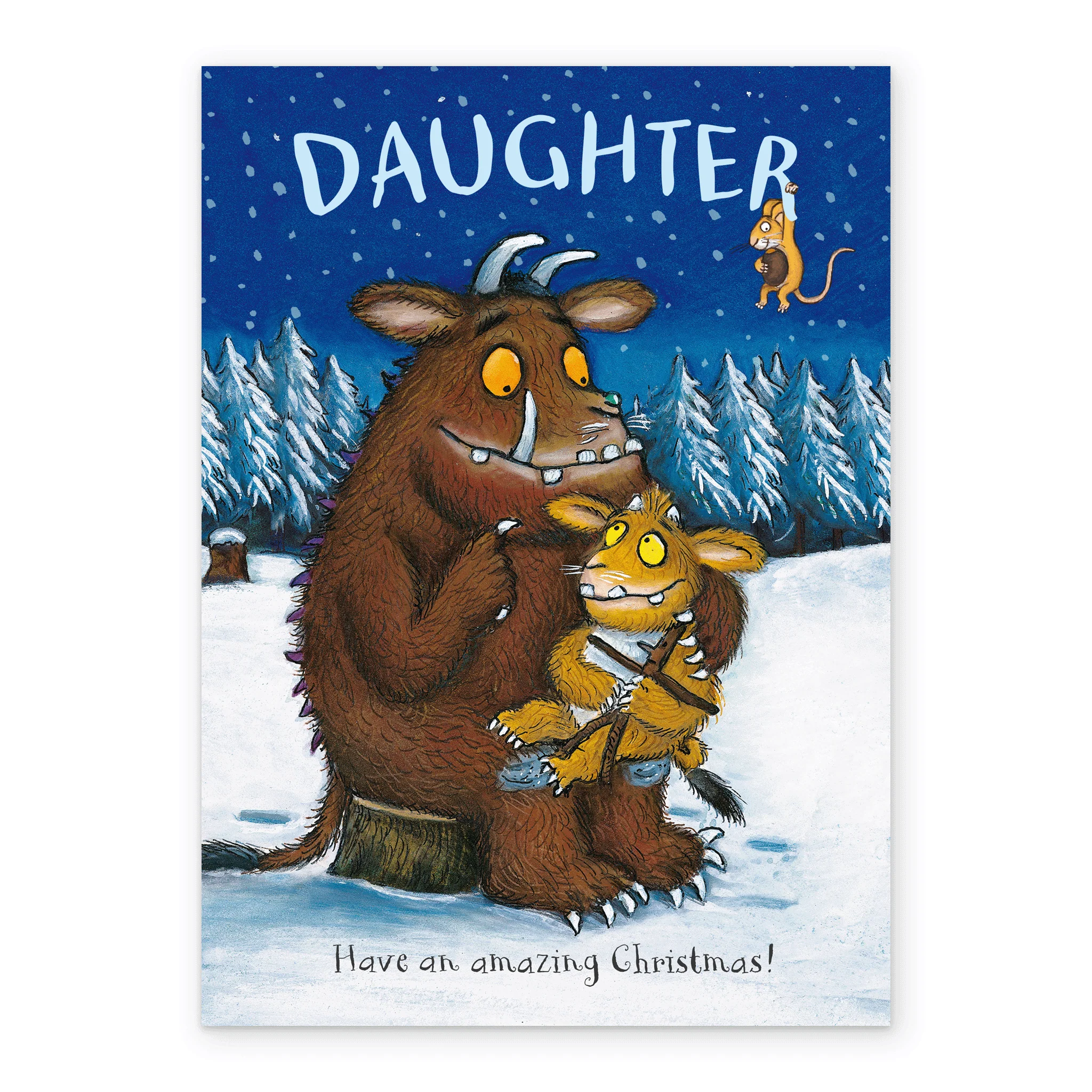 Personalised 'The Gruffalo's Child' Illustrated Christmas Card For Daughter - Image 2
