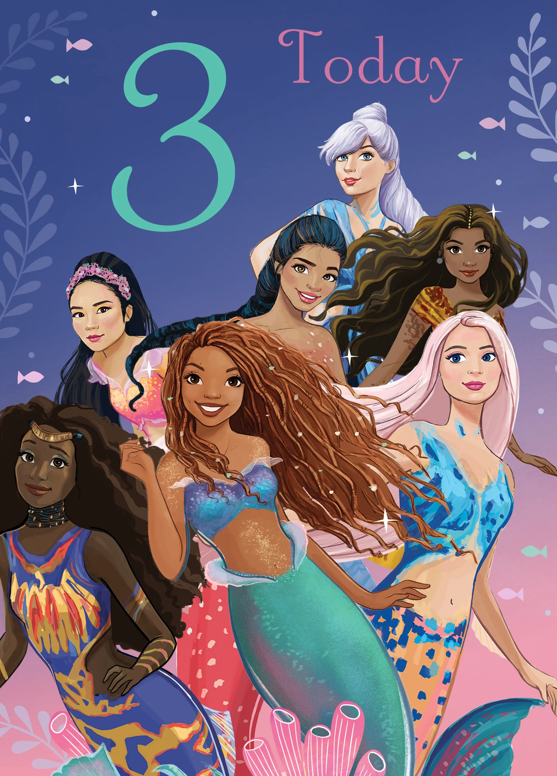 Personalised Disney The Little Mermaid Birthday Card