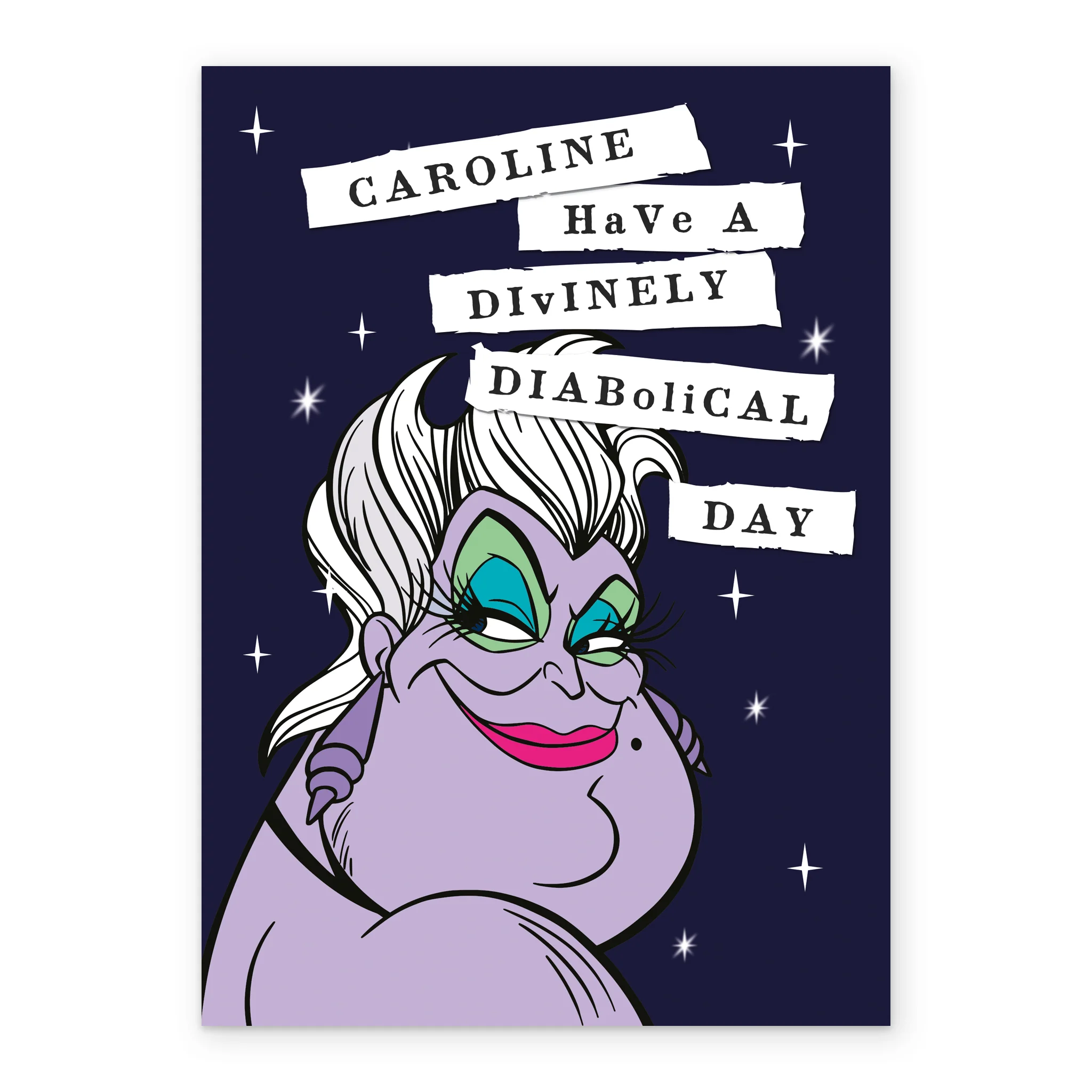 Personalised Disney The Little Mermaid Ursula Birthday Card - Image 2