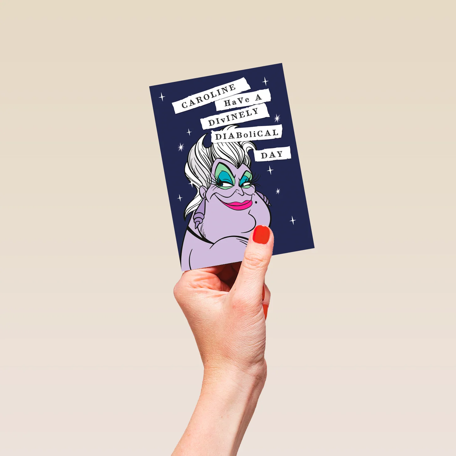 Personalised Disney The Little Mermaid Ursula Birthday Card - Image 4