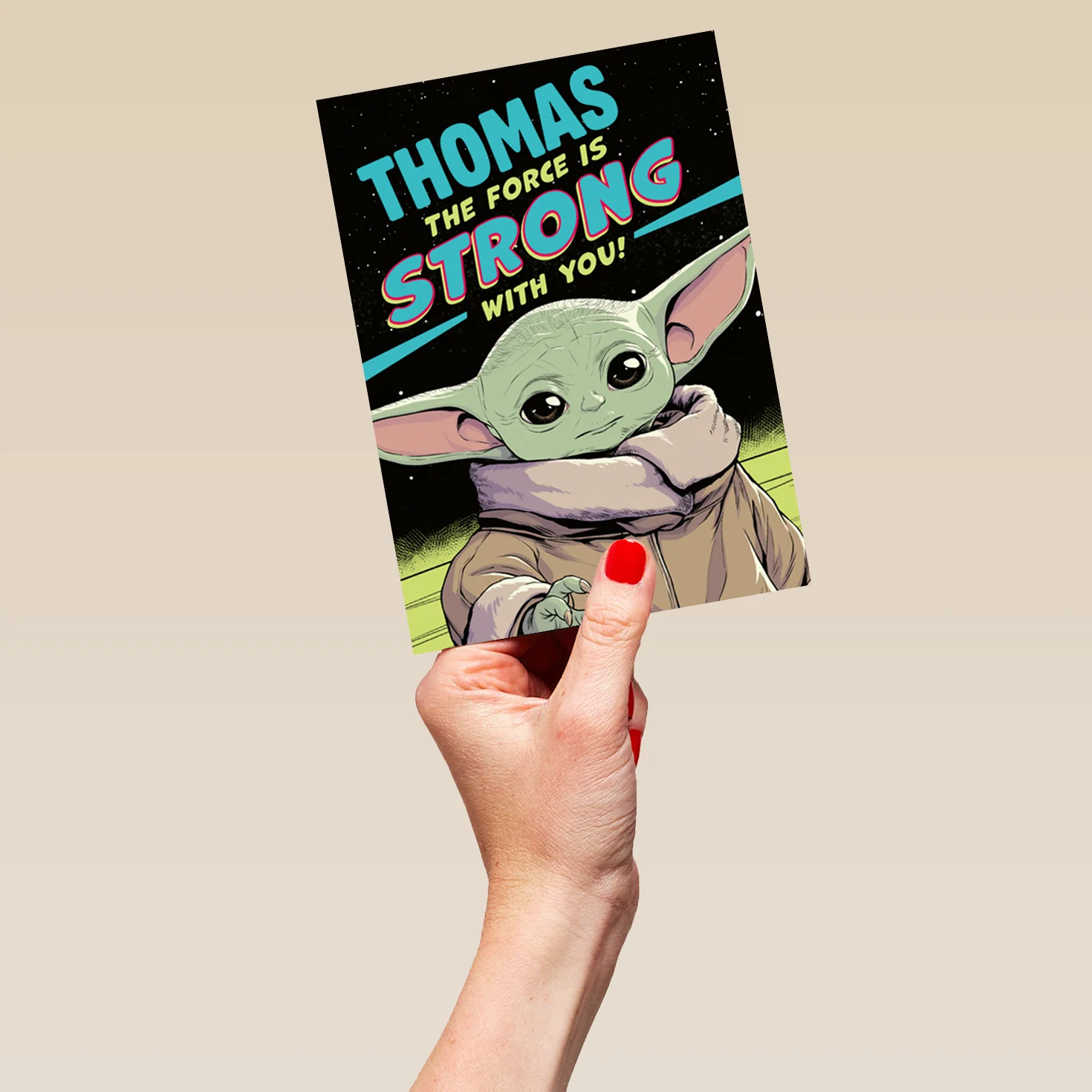 Personalised The Mandalorian™ Grogu™ Birthday Card - Image 5