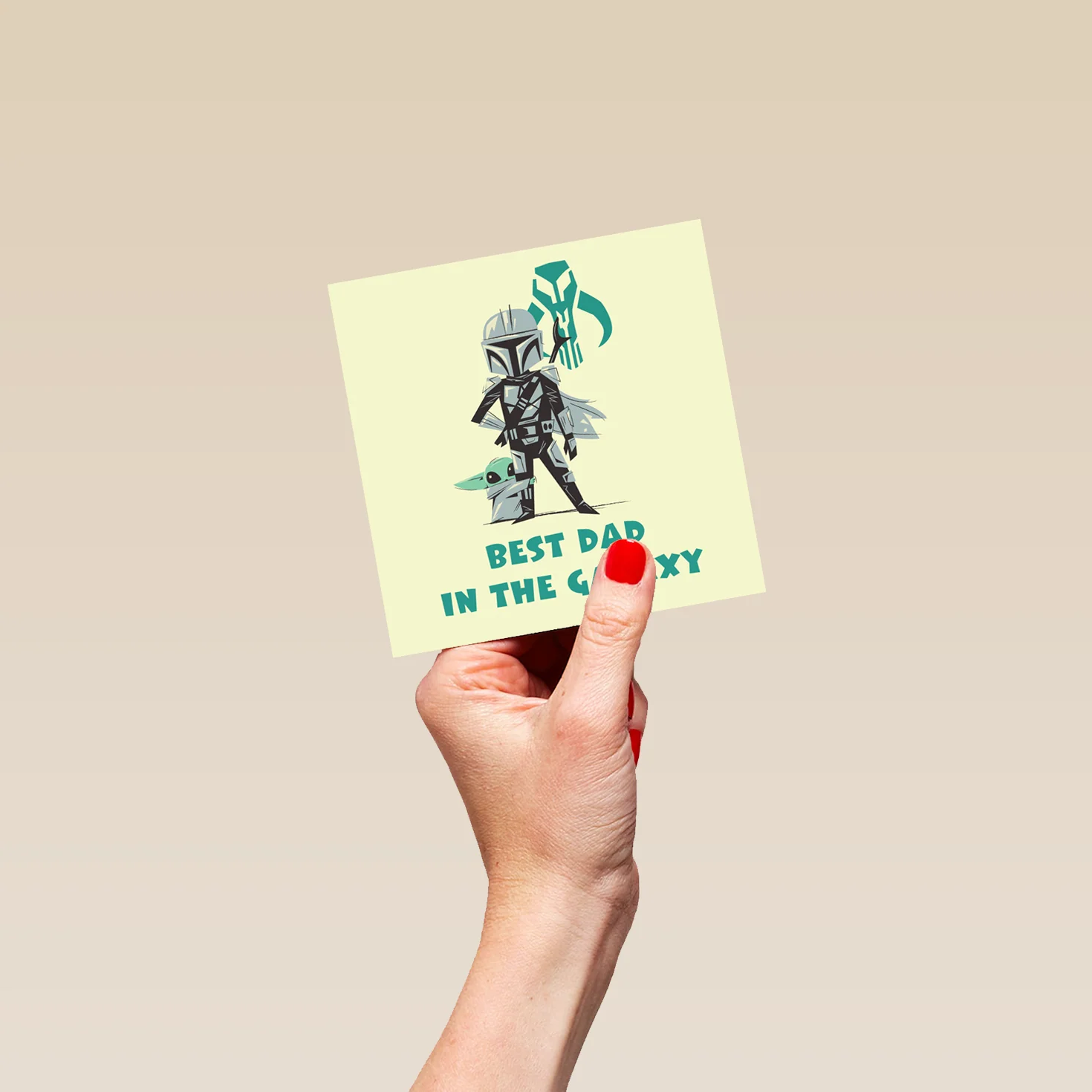 Personalised The Mandalorian™ Grogu™ Father's Day Card for Best Dad - Image 4