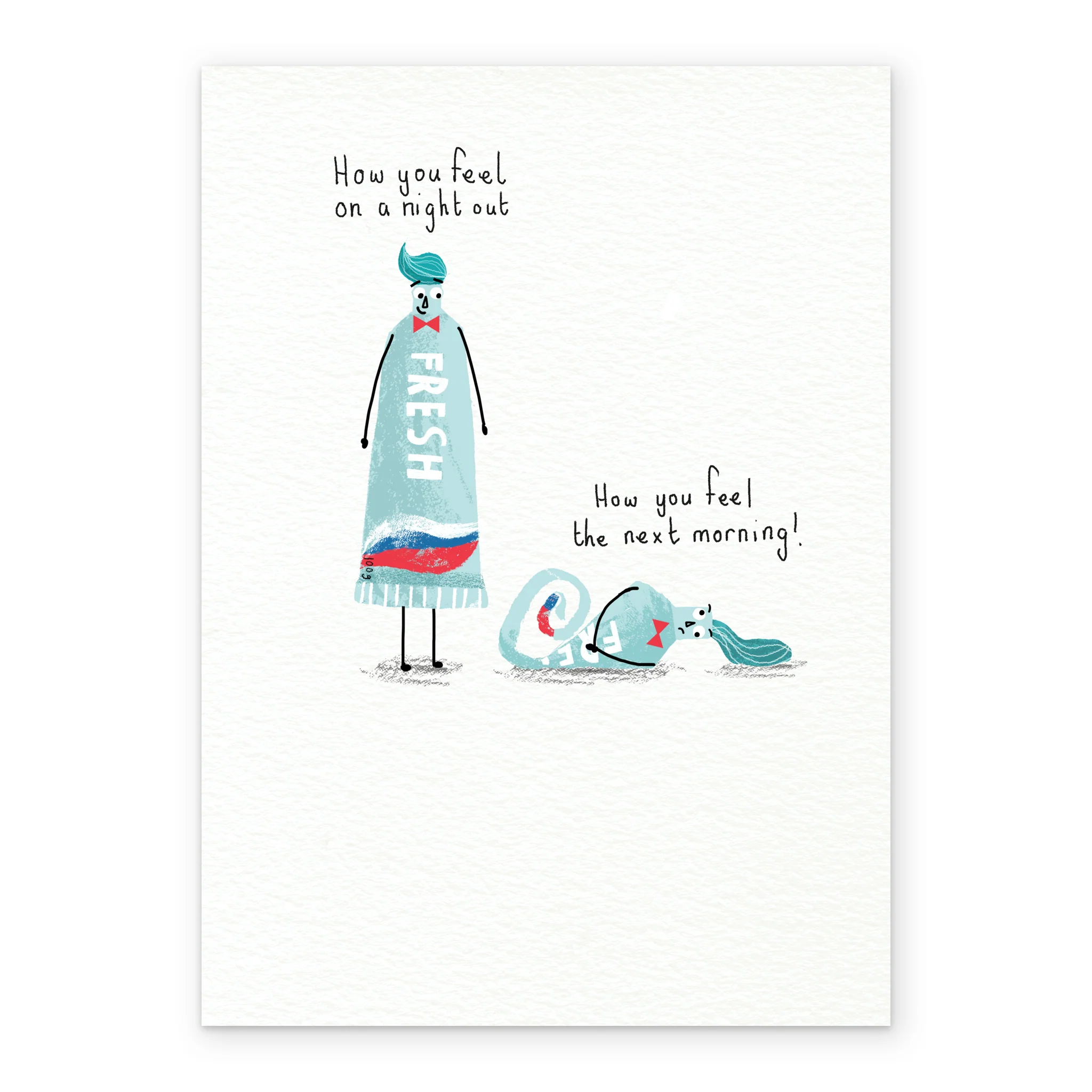 Personalised The Night Out And Morning After Feeling Card - Image 2