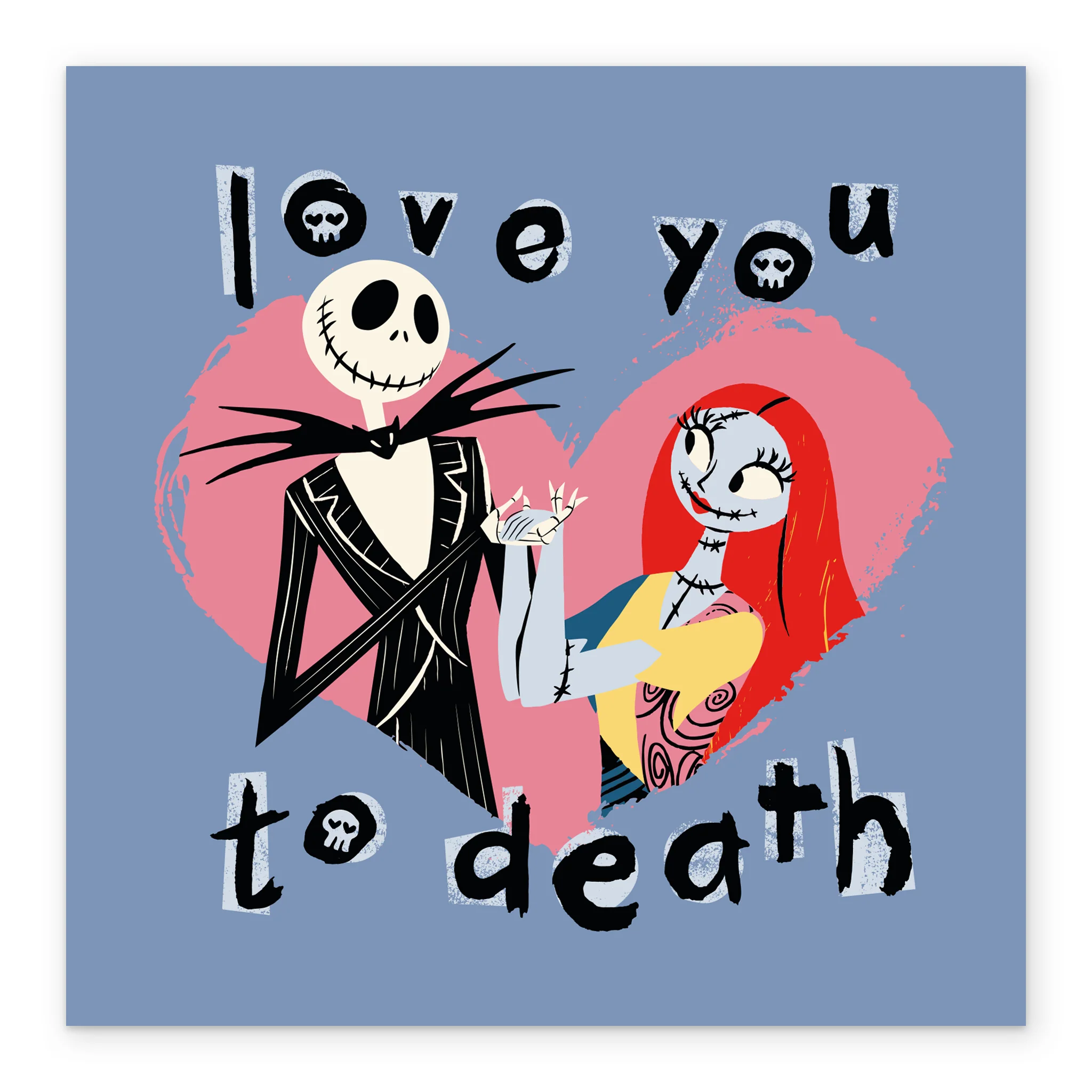 Personalised The Nightmare Before Christmas Heart Anniversary Card - Image 2