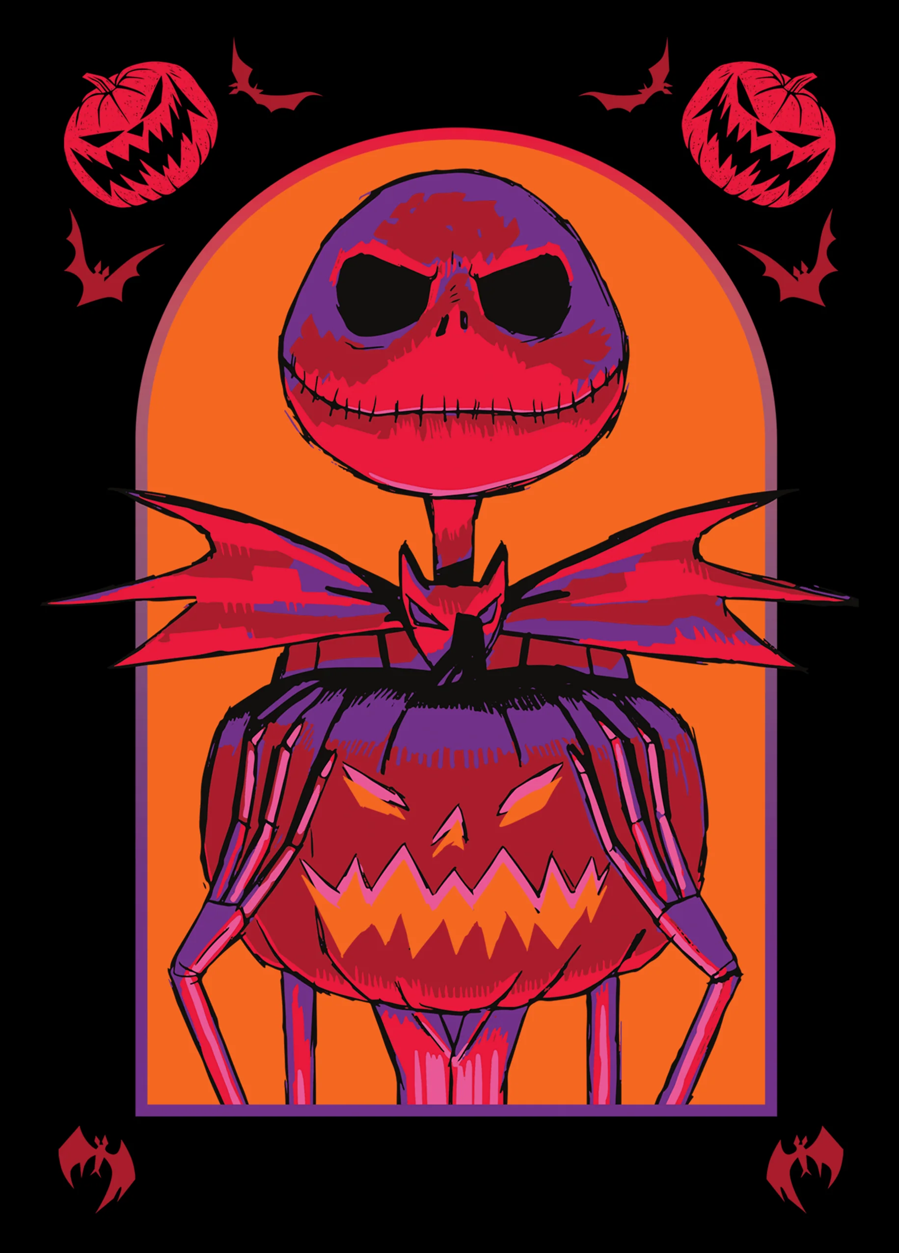 Personalised The Nightmare Before Christmas Pumpkin Halloween Card