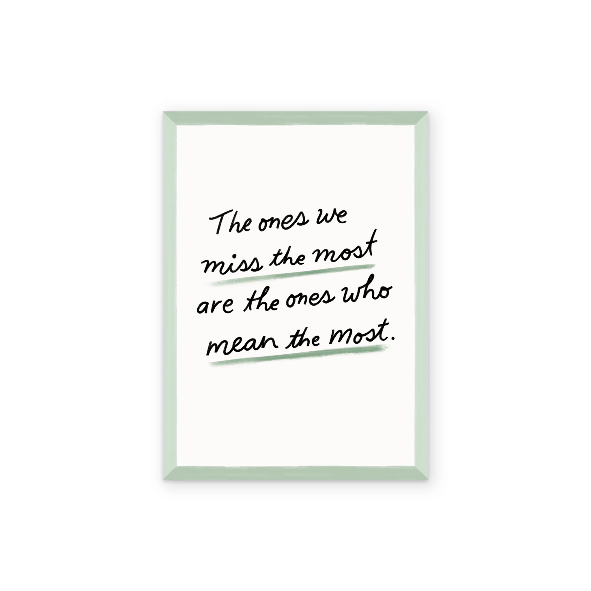 Personalised 'The Ones We Miss the Most' Text Led Sympathy Card - Image 2