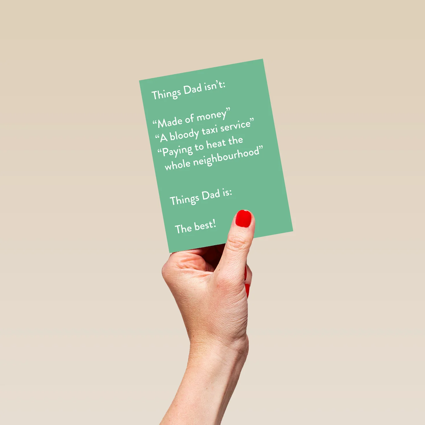 Personalised Things Dad Isn't Funny Father's Day Card - Image 4