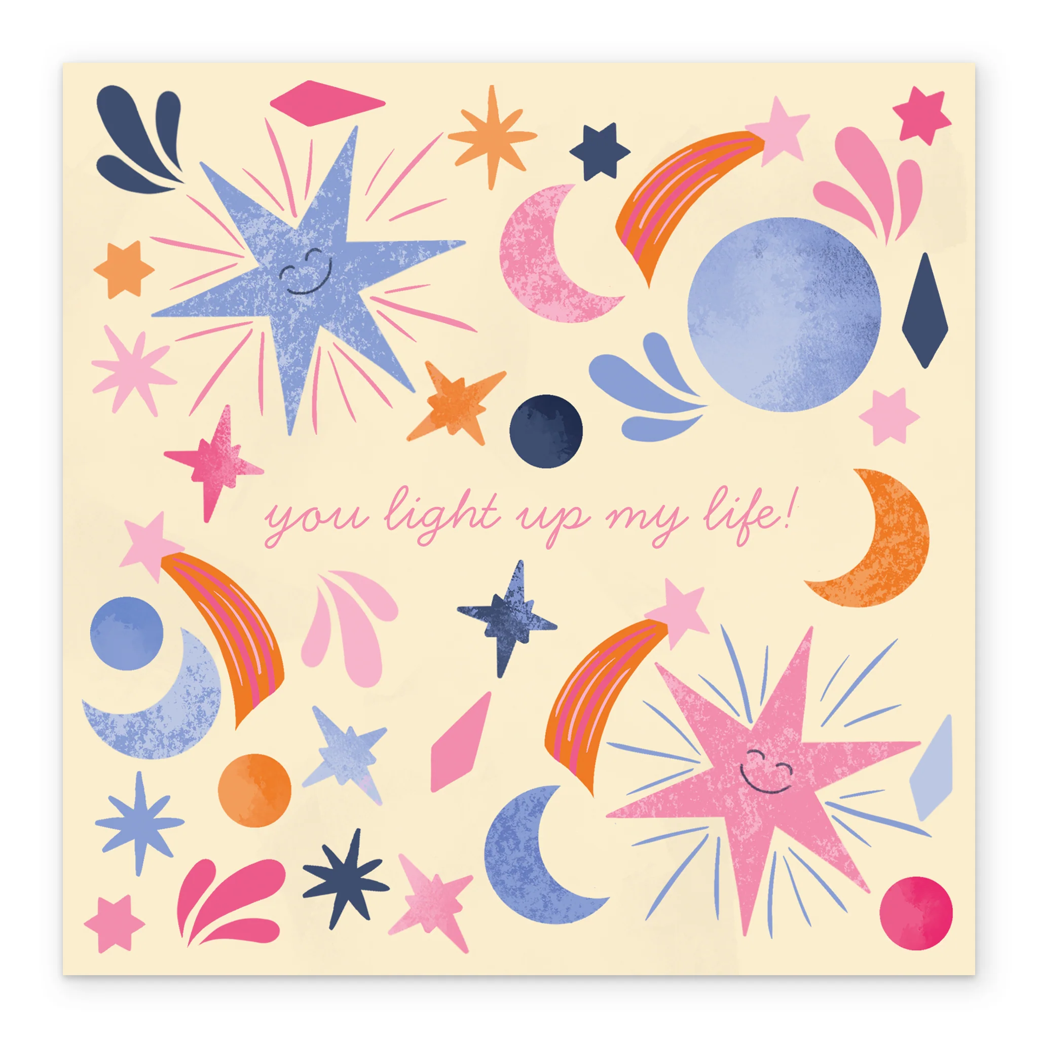 Personalised Thinking of You Card - INSPIRED Abstract Shapes Design by Chloe O'Donnell - Image 2