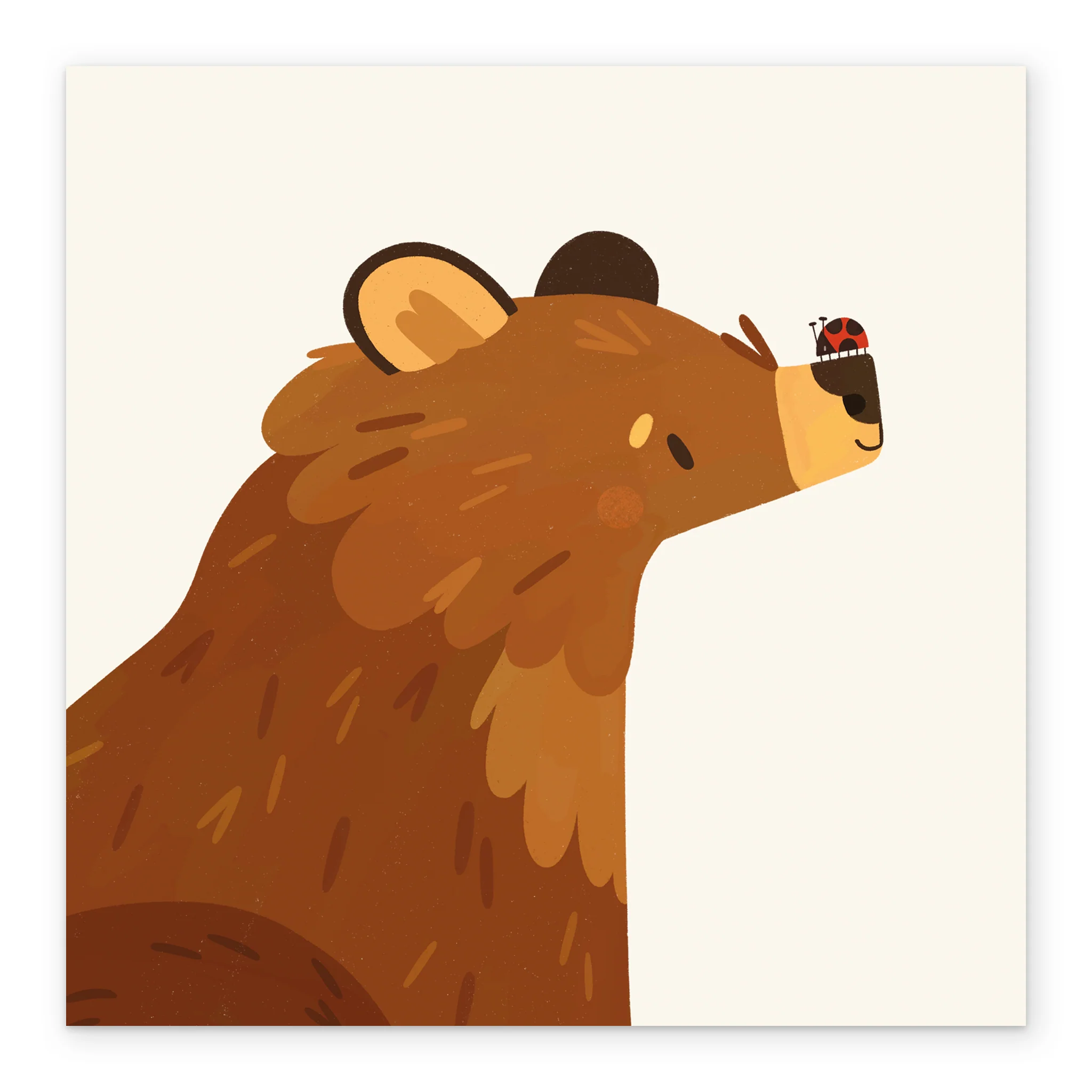Personalised Thinking of You Card - INSPIRED Bear & Ladybird Design by Maisy Dainty - Image 2