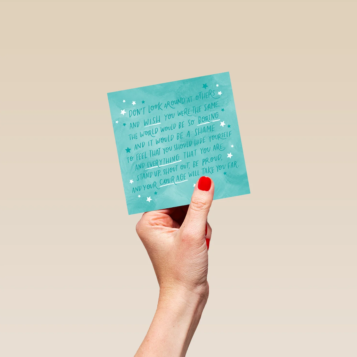 Personalised Thinking of You Card - INSPIRED Heartfelt Poem Design by Jen Sutton - Image 4