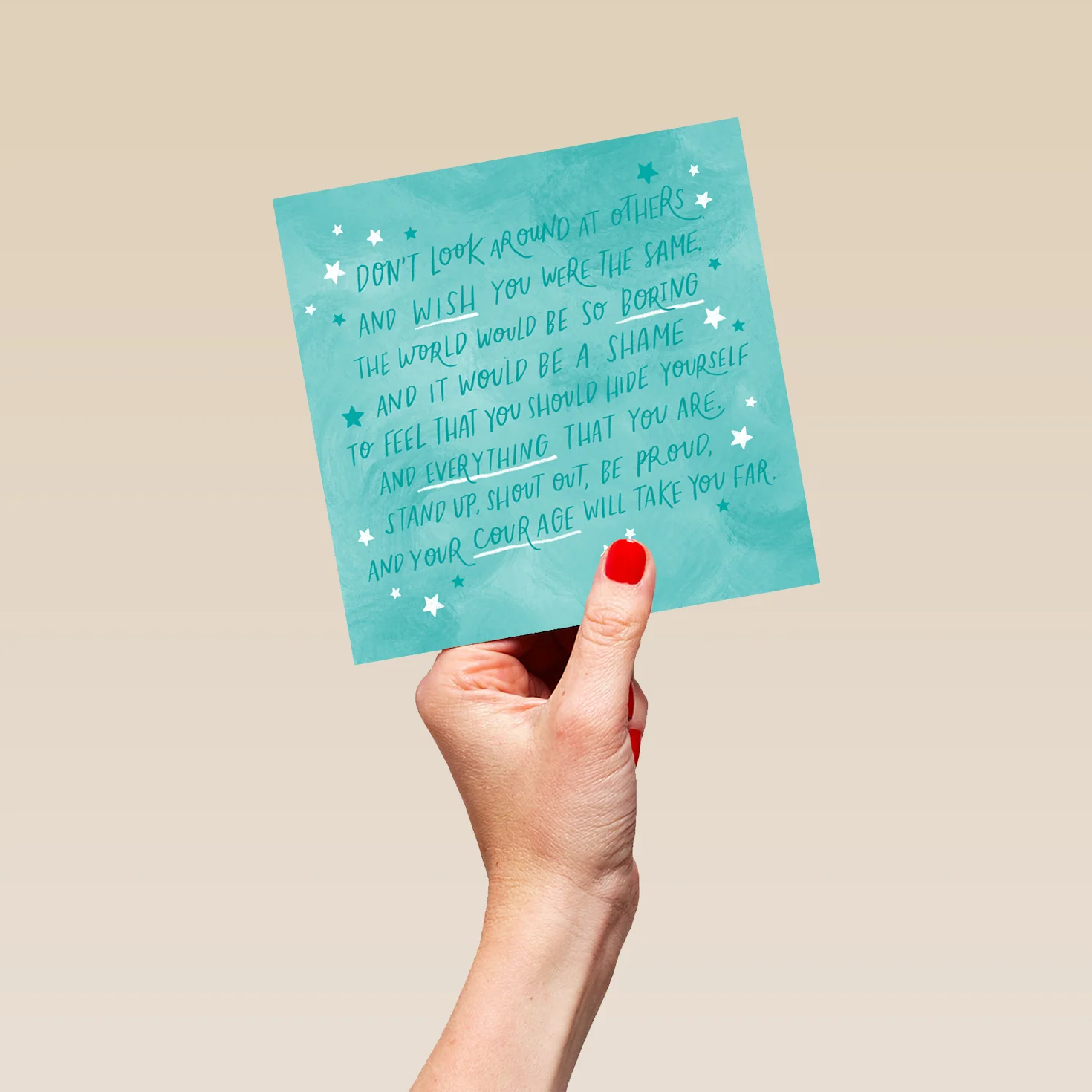 Personalised Thinking of You Card - INSPIRED Heartfelt Poem Design by Jen Sutton - Image 5
