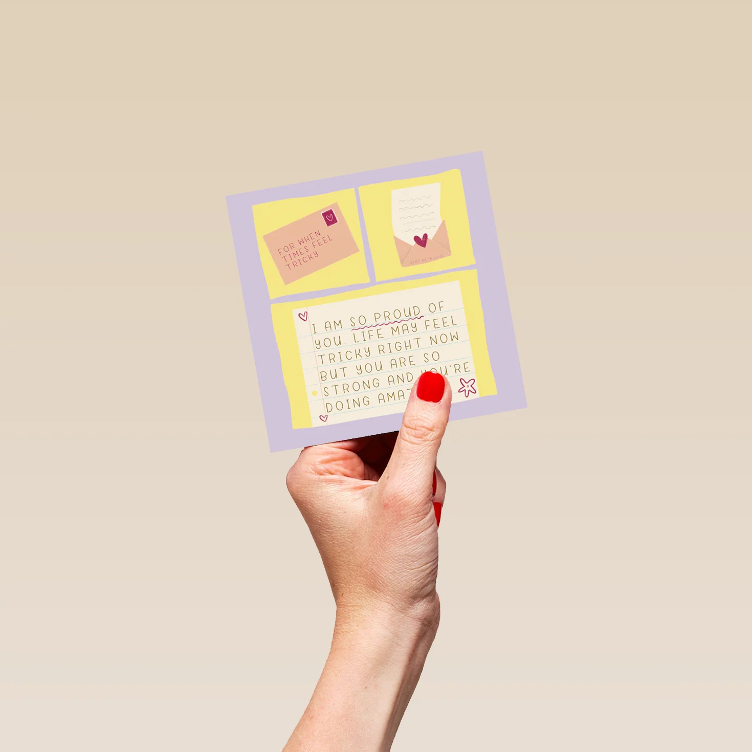 Personalised Thinking of You Card - INSPIRED Love Letter Design by Lauran Perkins - Image 4