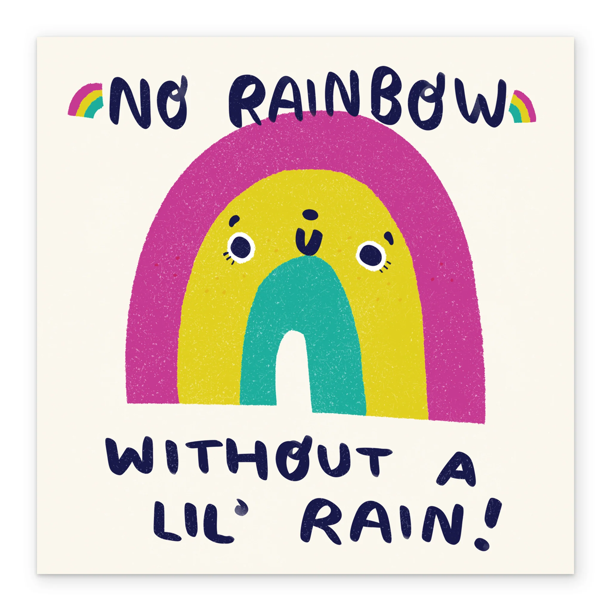 Personalised Thinking of You Card - INSPIRED Rainbow Design by Jasmine Baker - Image 2