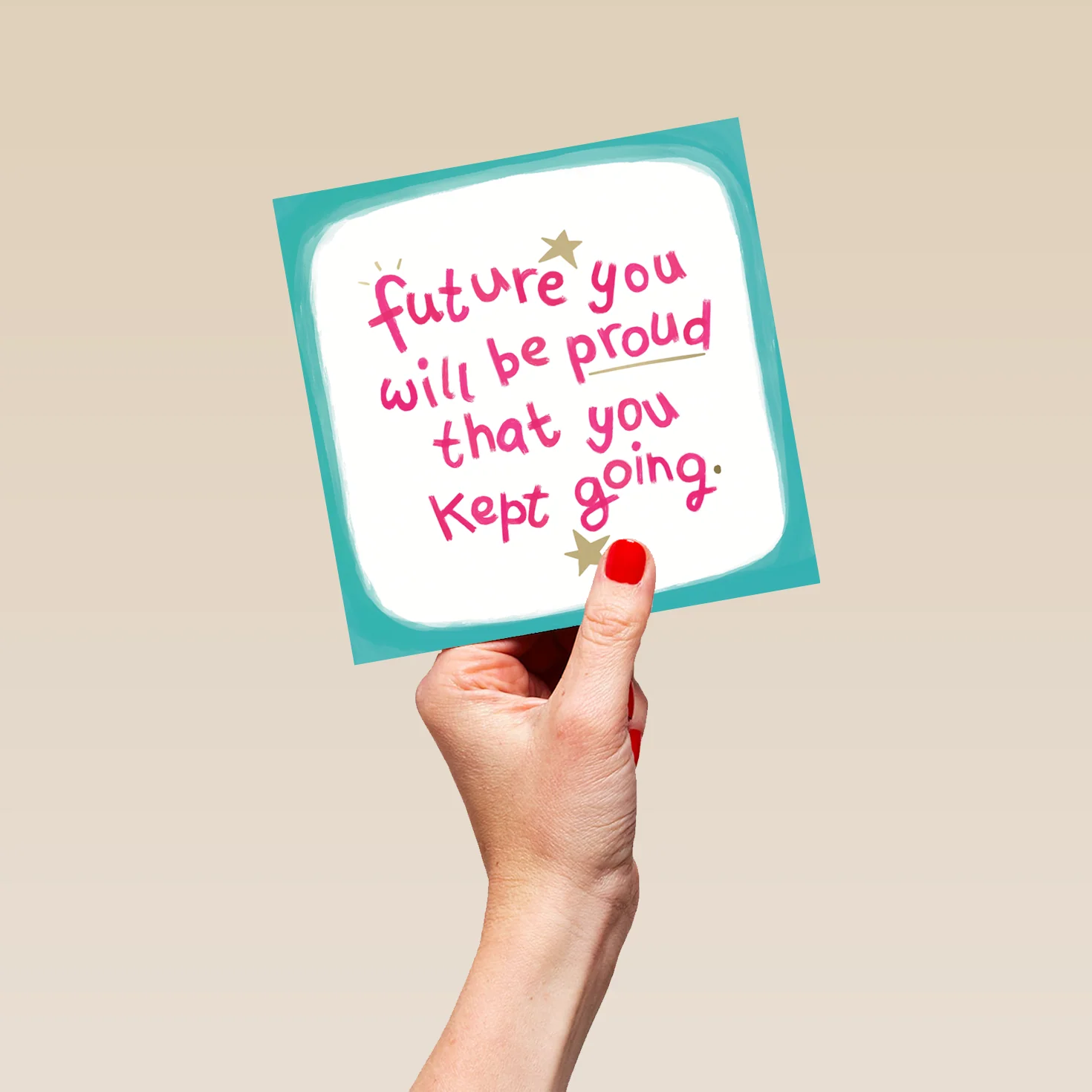 Personalised Thinking of You Card - INSPIRED Typography Design by Sarah Christou - Image 5