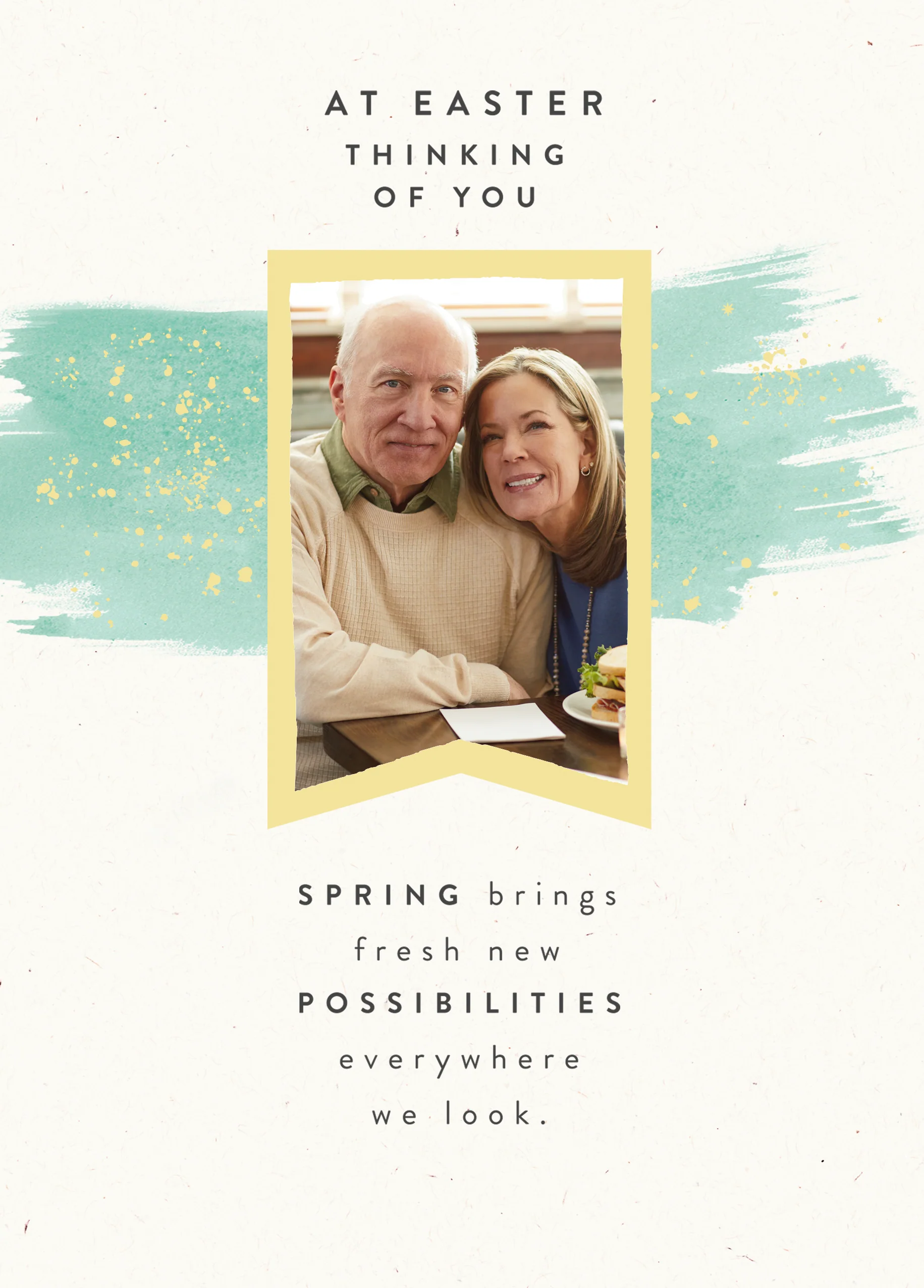 Personalised Thinking of You Photo Upload Easter Card