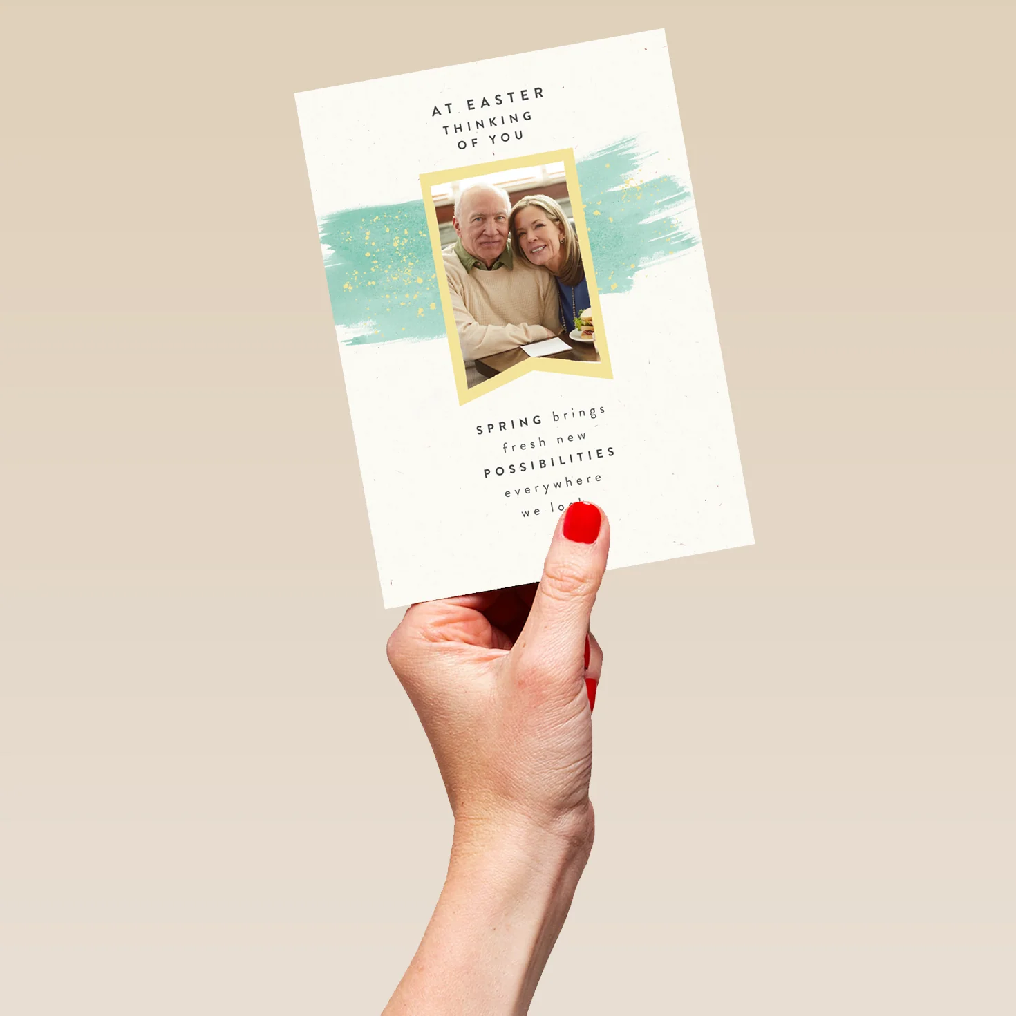 Personalised Thinking of You Photo Upload Easter Card - Image 5