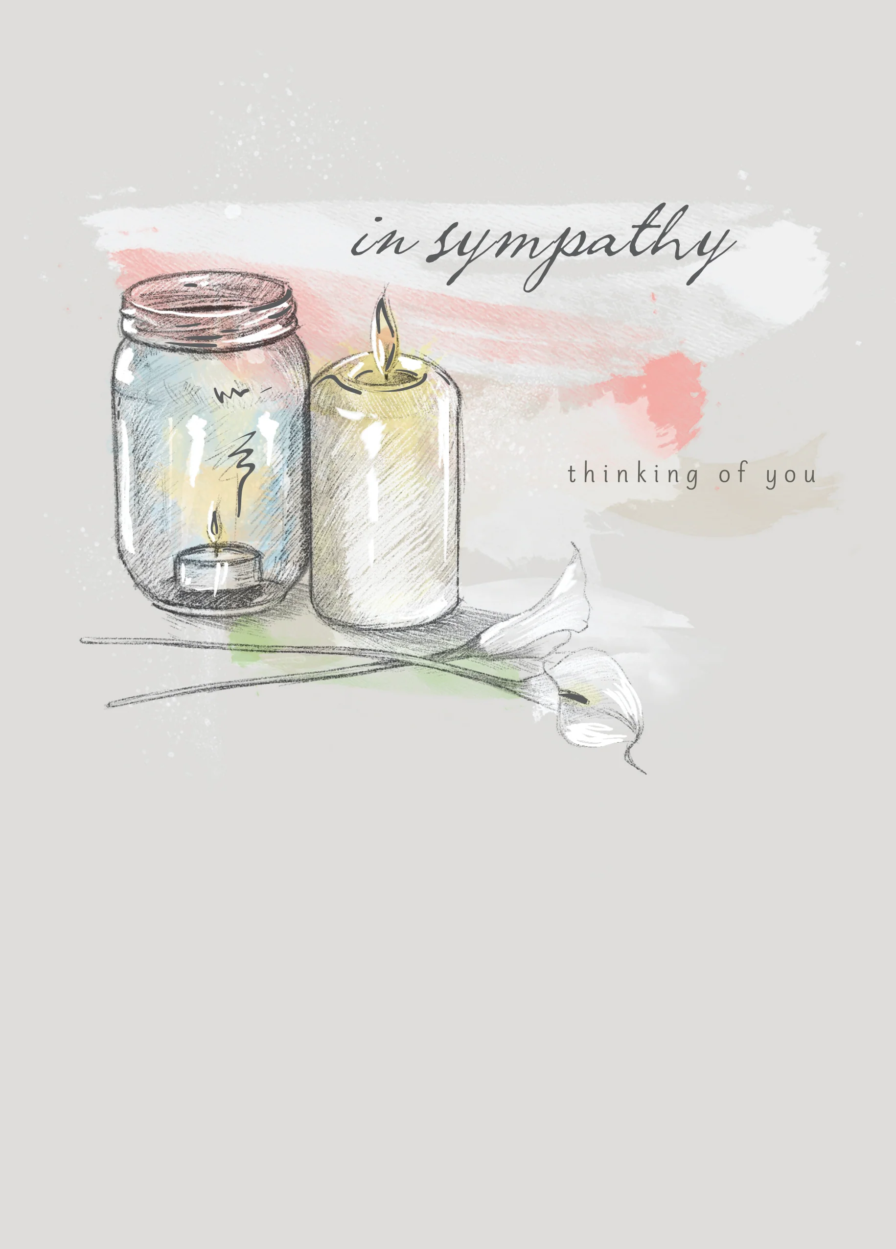 Personalised Thinking of You Sympathy Card