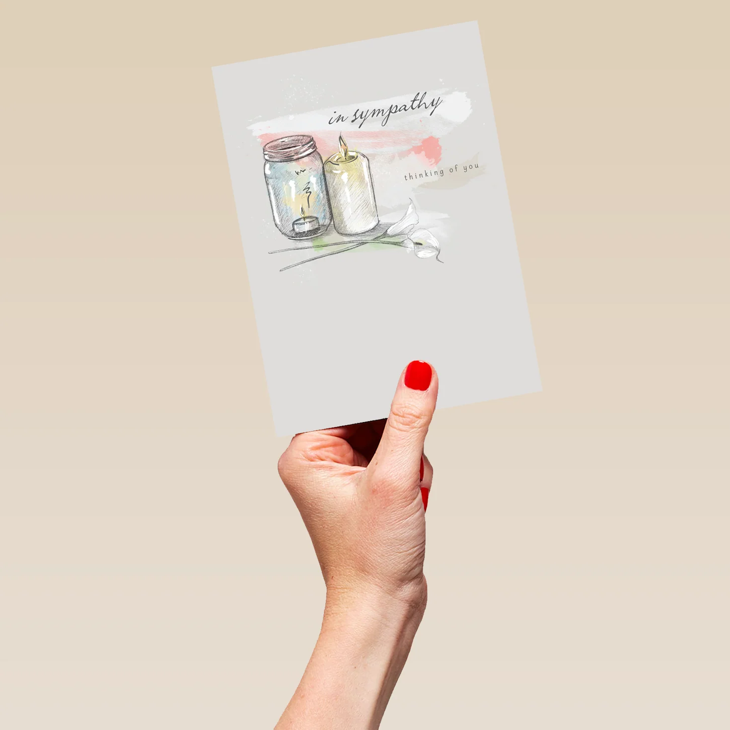 Personalised Thinking of You Sympathy Card - Image 5