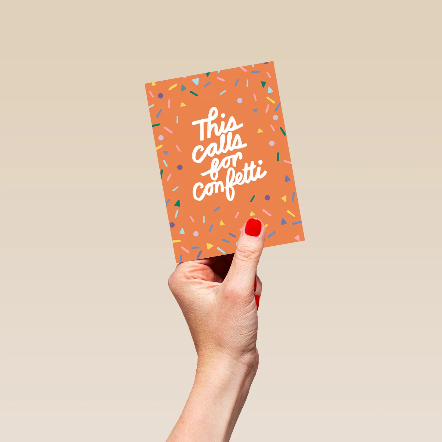 Personalised 'This Calls for Confetti' Birthday Card - Image 4