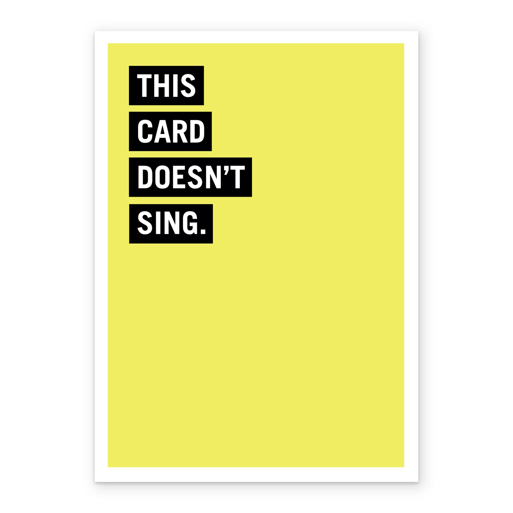 Personalised This Doesn't Sing Funny Card - Image 2