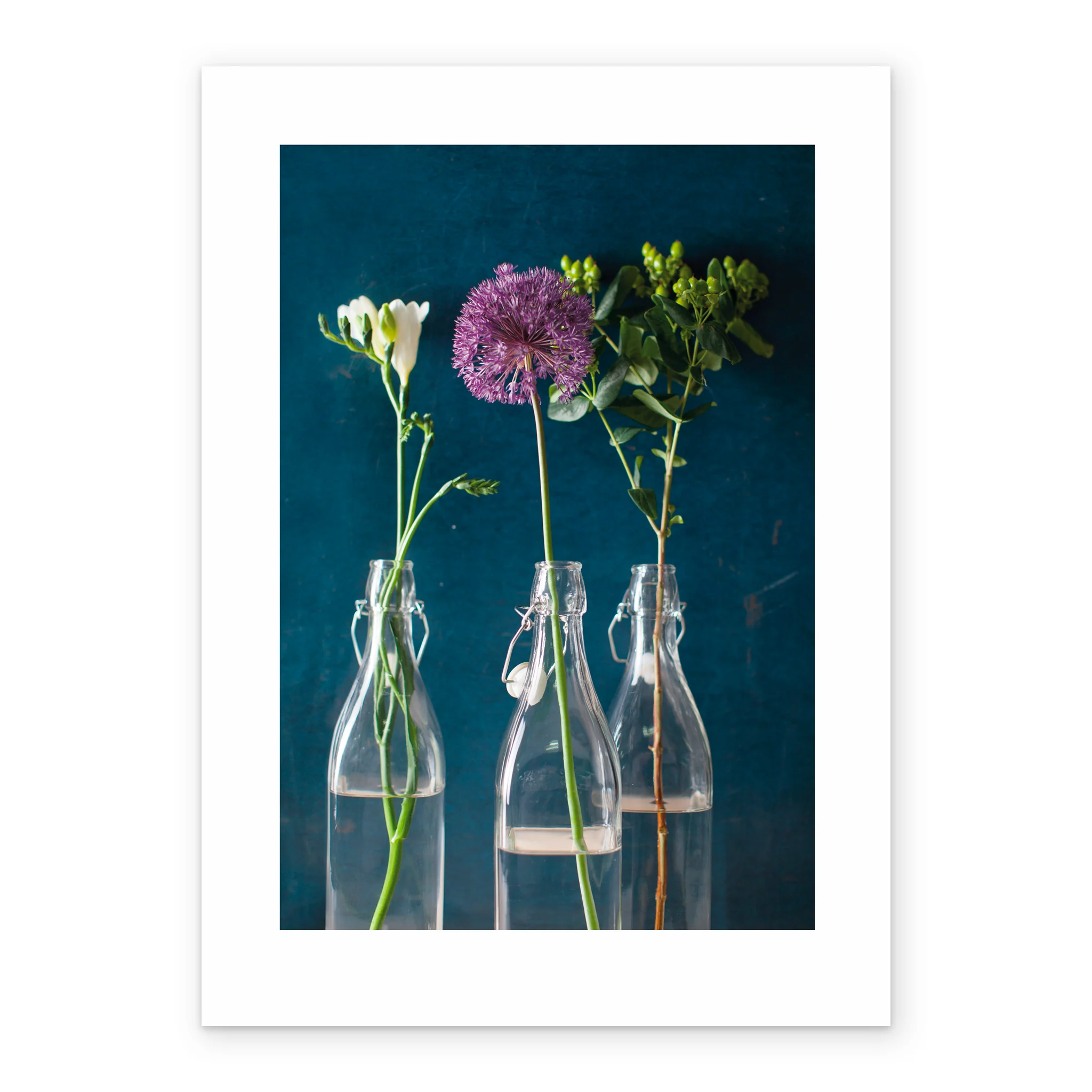 Personalised Three Colourful Flowers Card - Image 2