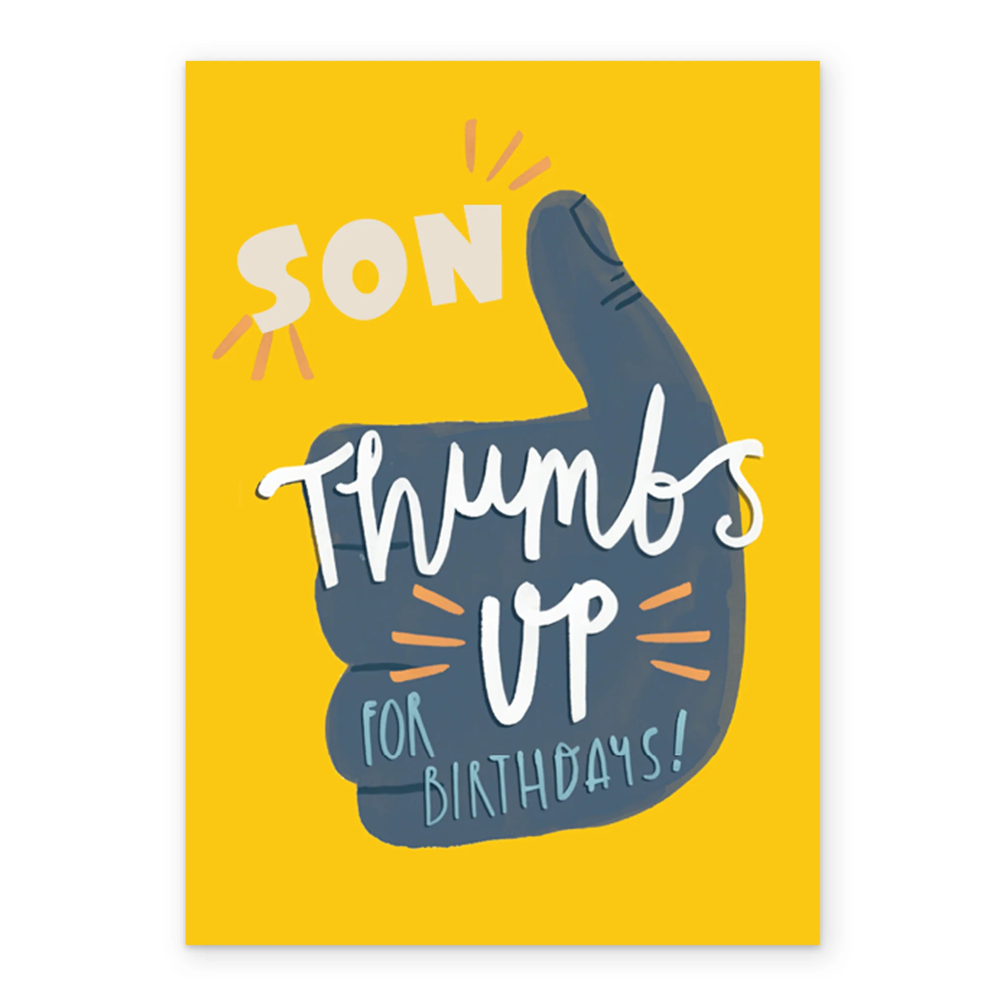 Personalised Thumbs Up Son Birthday Card - Image 2