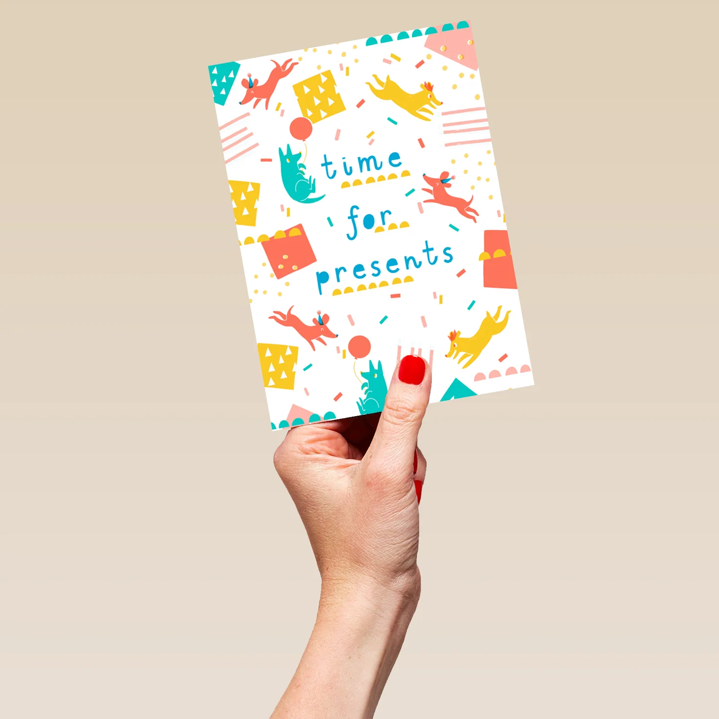 Personalised Time For Presents Kids Birthday Card - Image 5