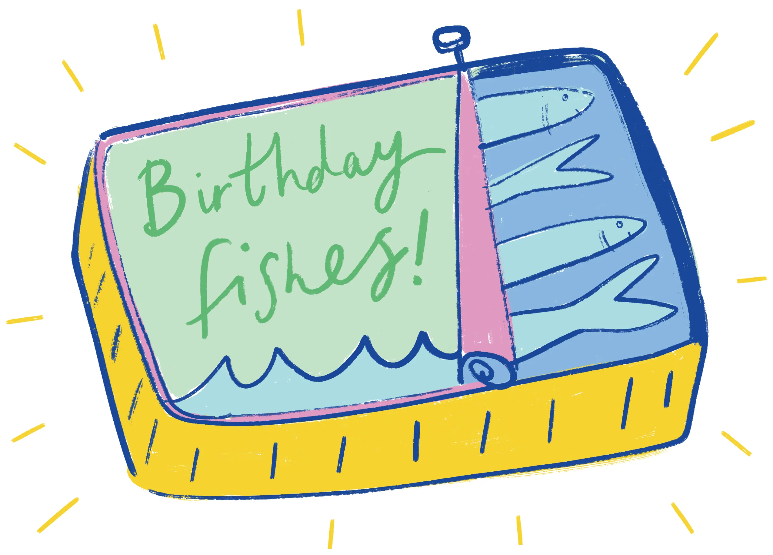 Personalised Tin of Sardines Birthday Card