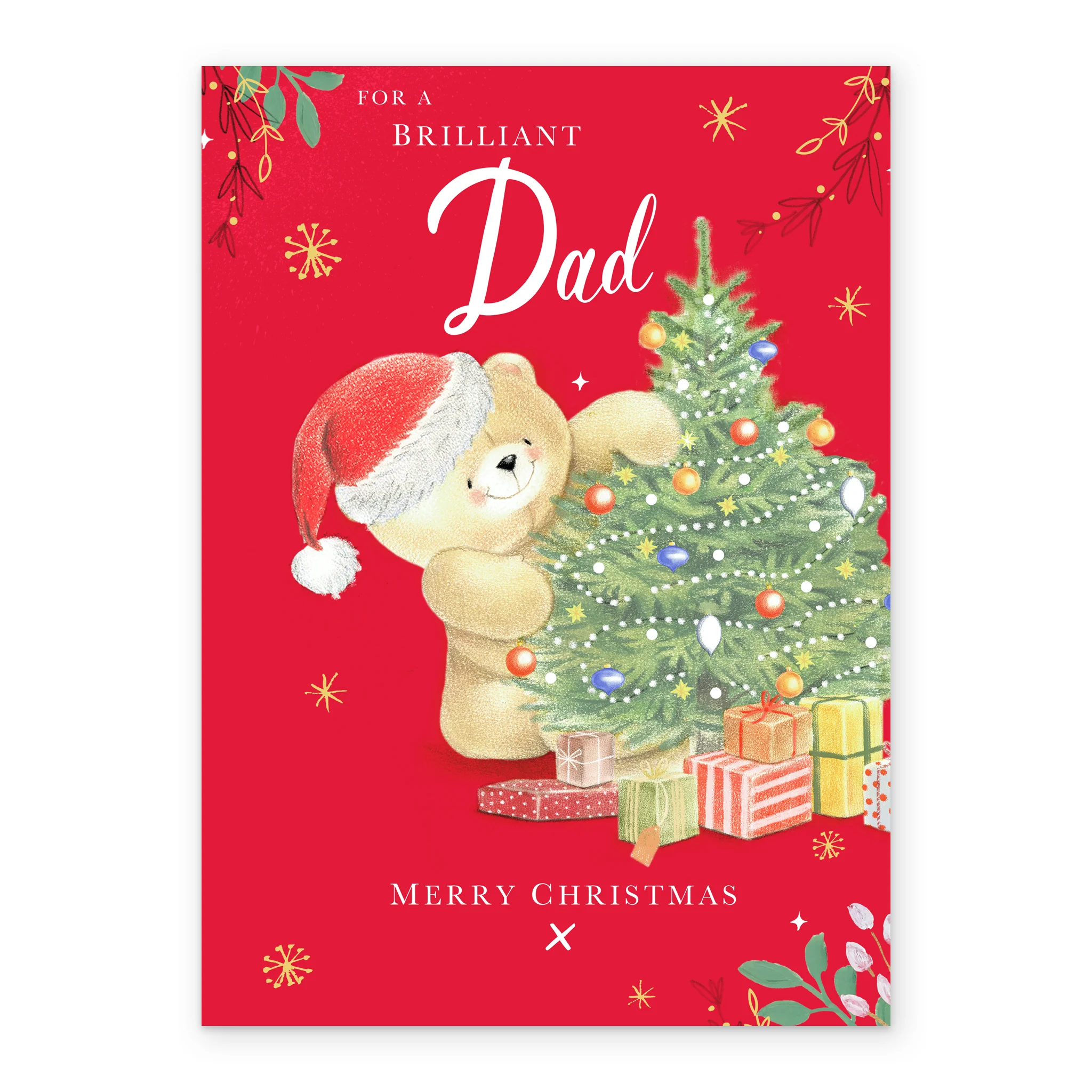 Personalised To A Brilliant Dad Forever Friends Christmas Card - Image 2