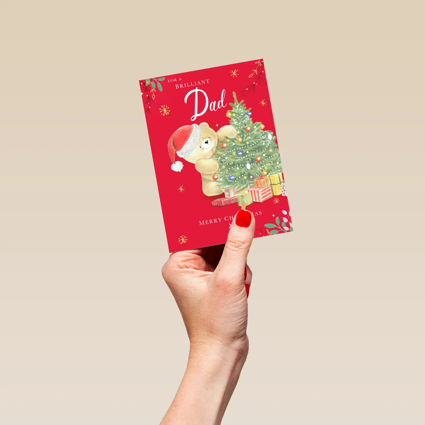 Personalised To A Brilliant Dad Forever Friends Christmas Card - Image 4