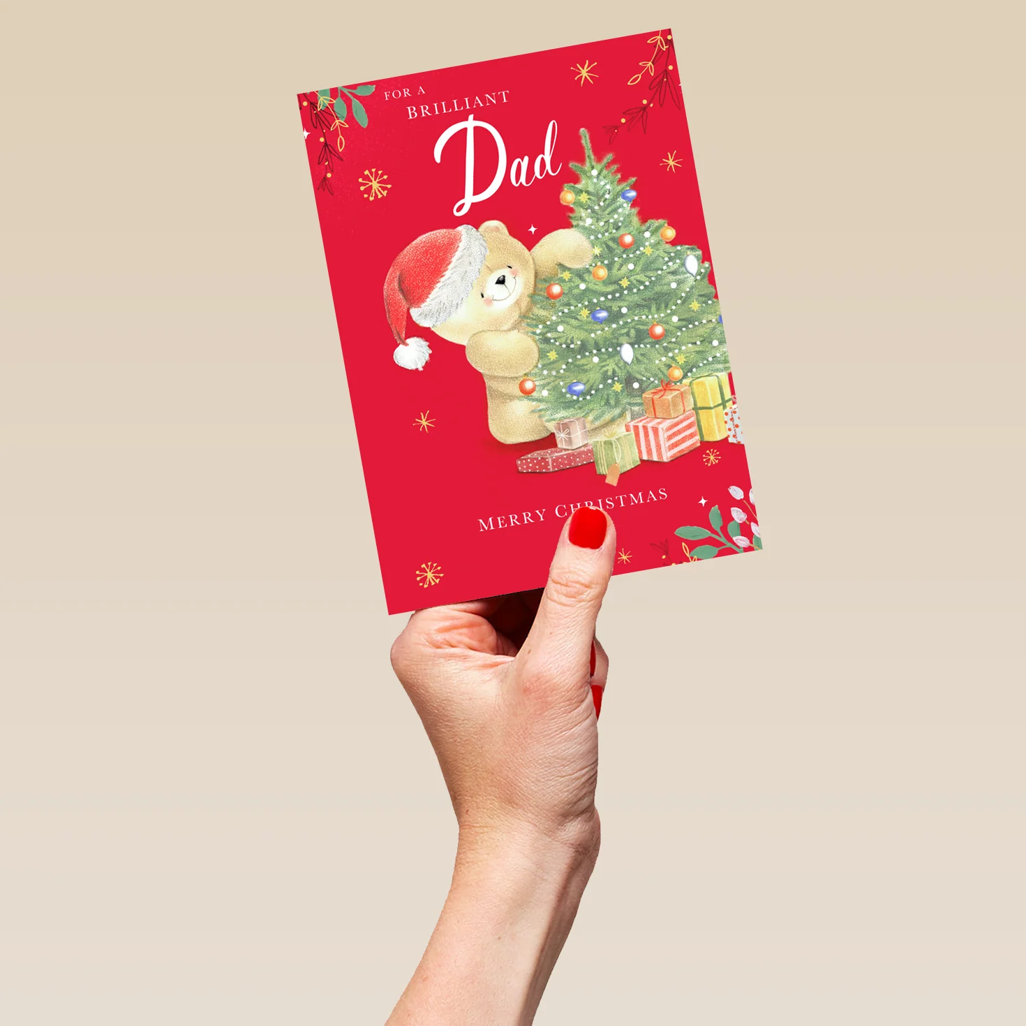 Personalised To A Brilliant Dad Forever Friends Christmas Card - Image 5