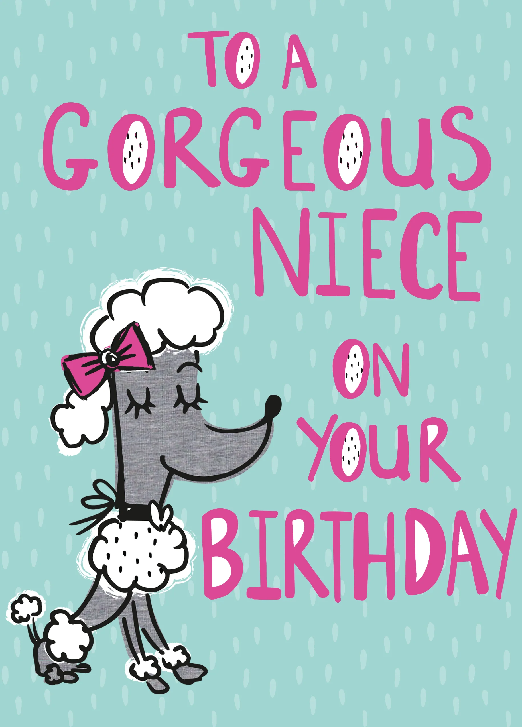 Personalised To A Gorgeous Niece Birthday Card