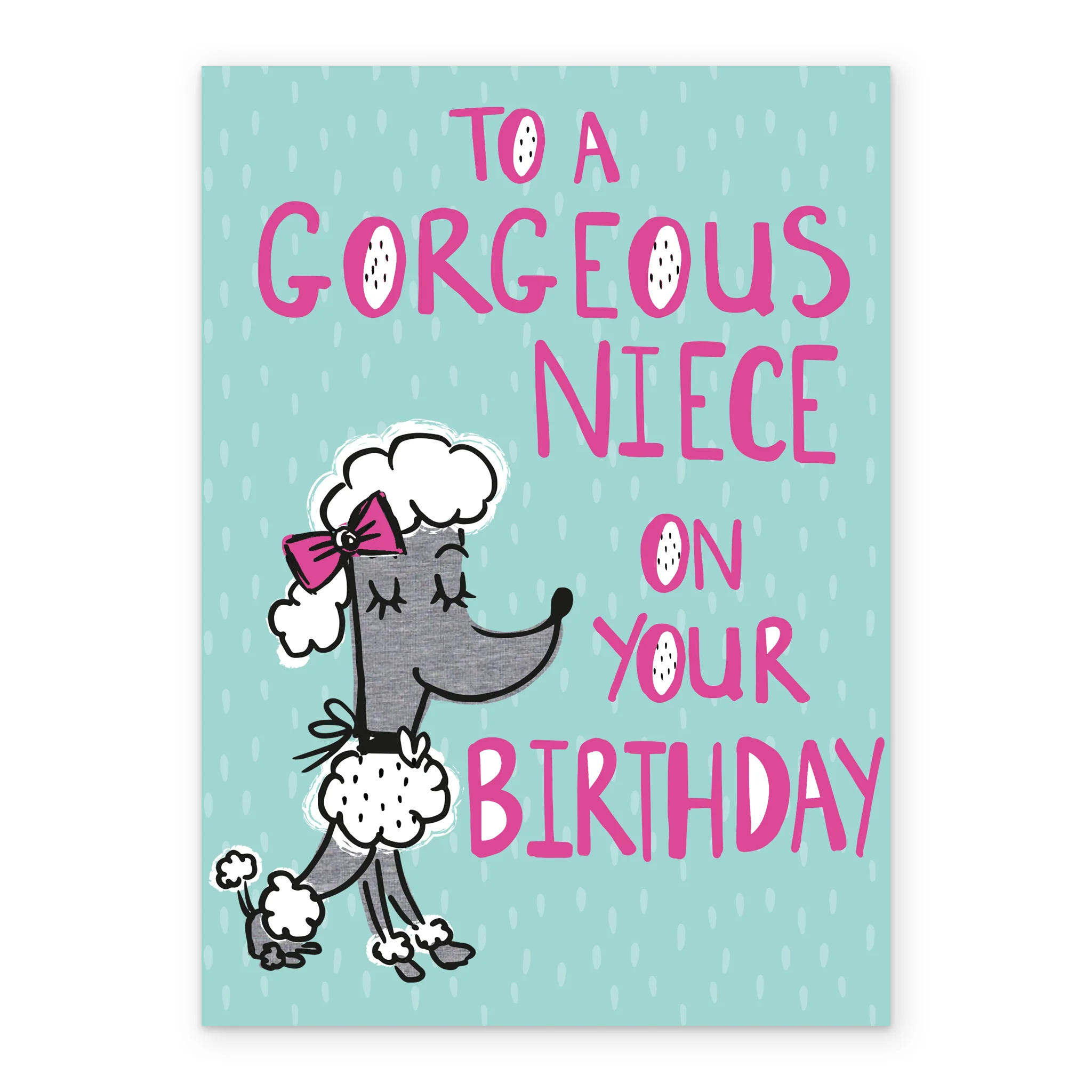 Personalised To A Gorgeous Niece Birthday Card - Image 2