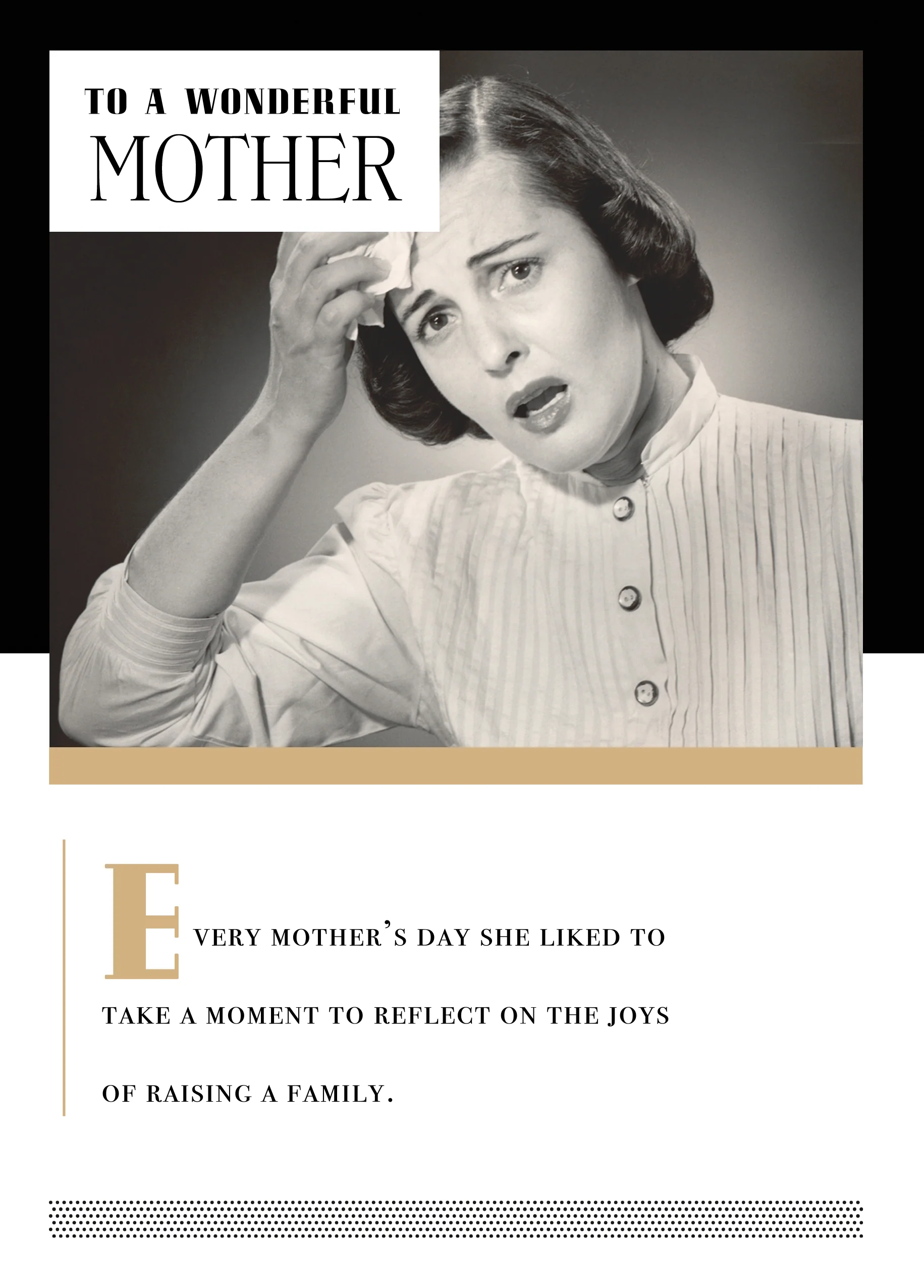 Personalised To A Wonderful Mother Funny Mother's Day Photo Upload Card
