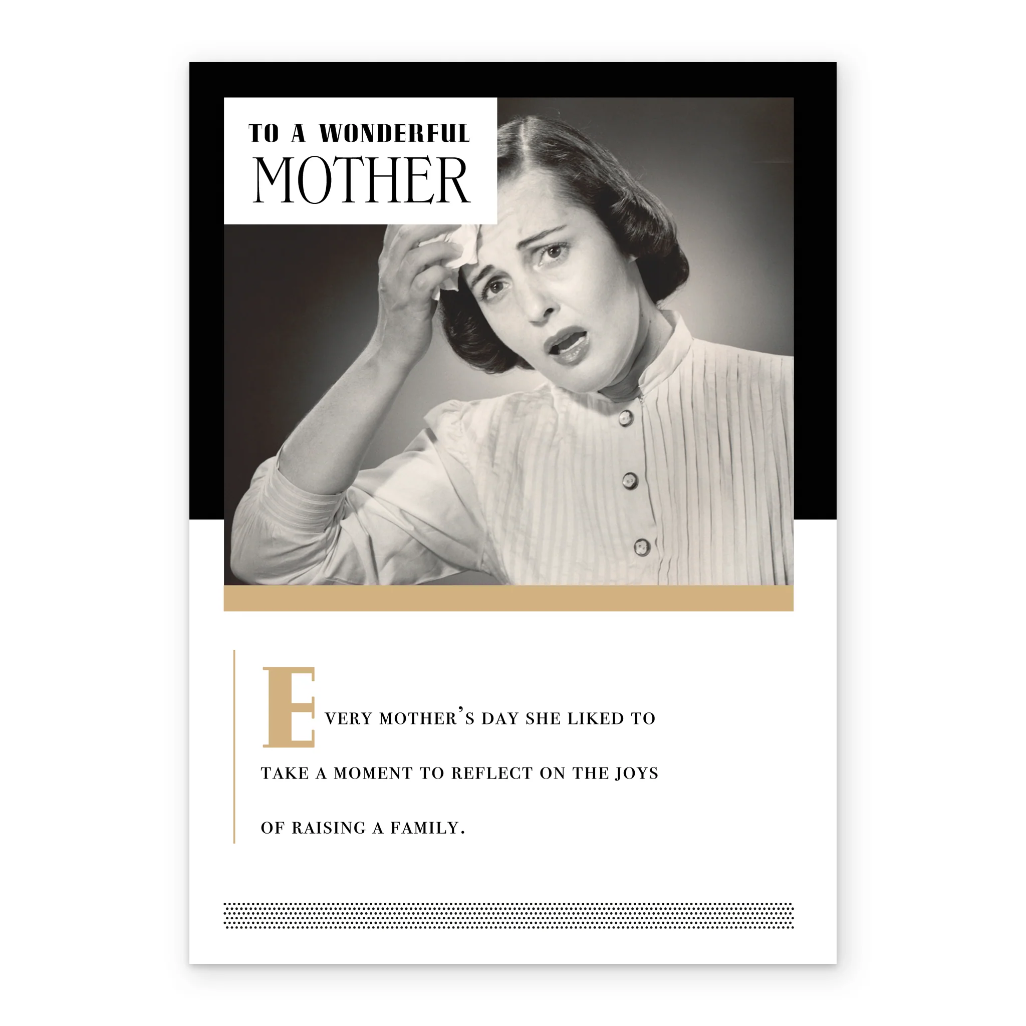 Personalised To A Wonderful Mother Funny Mother's Day Photo Upload Card - Image 2