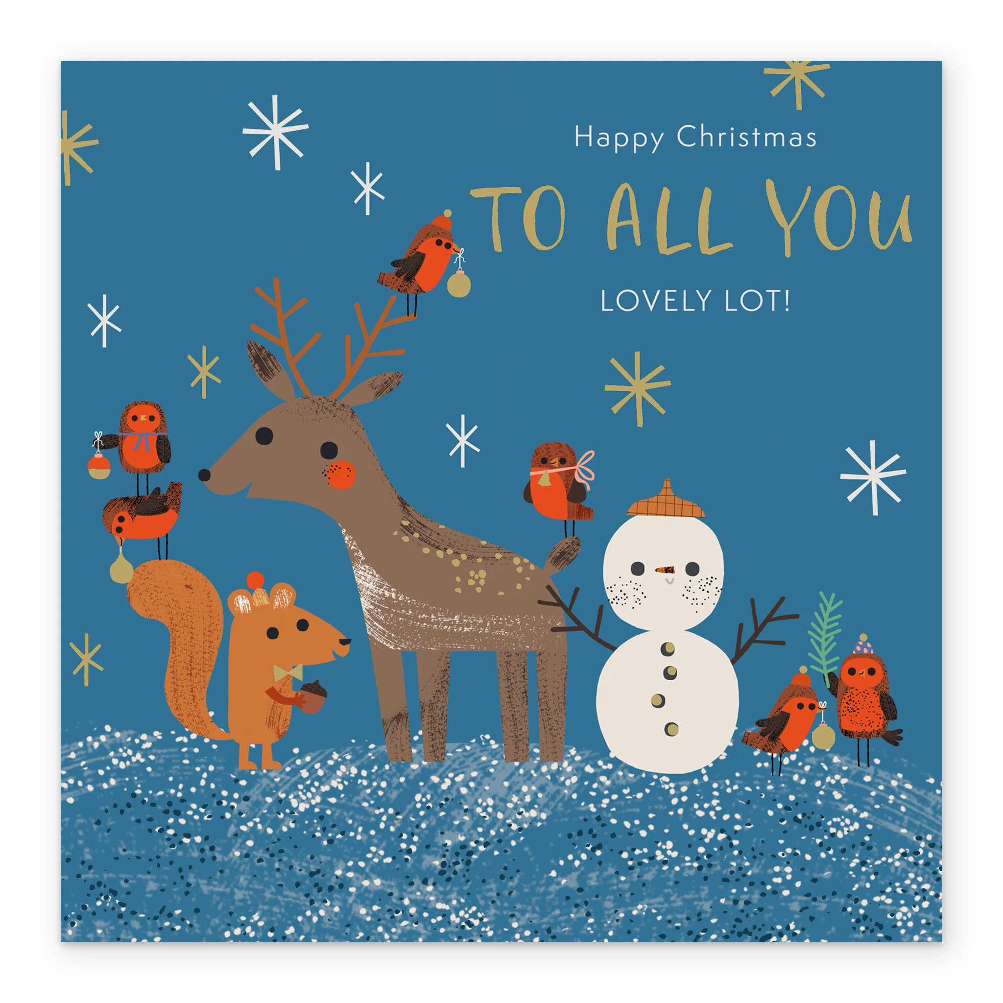 Personalised To All Of You Cute Woodland Animals Christmas Card - Image 2