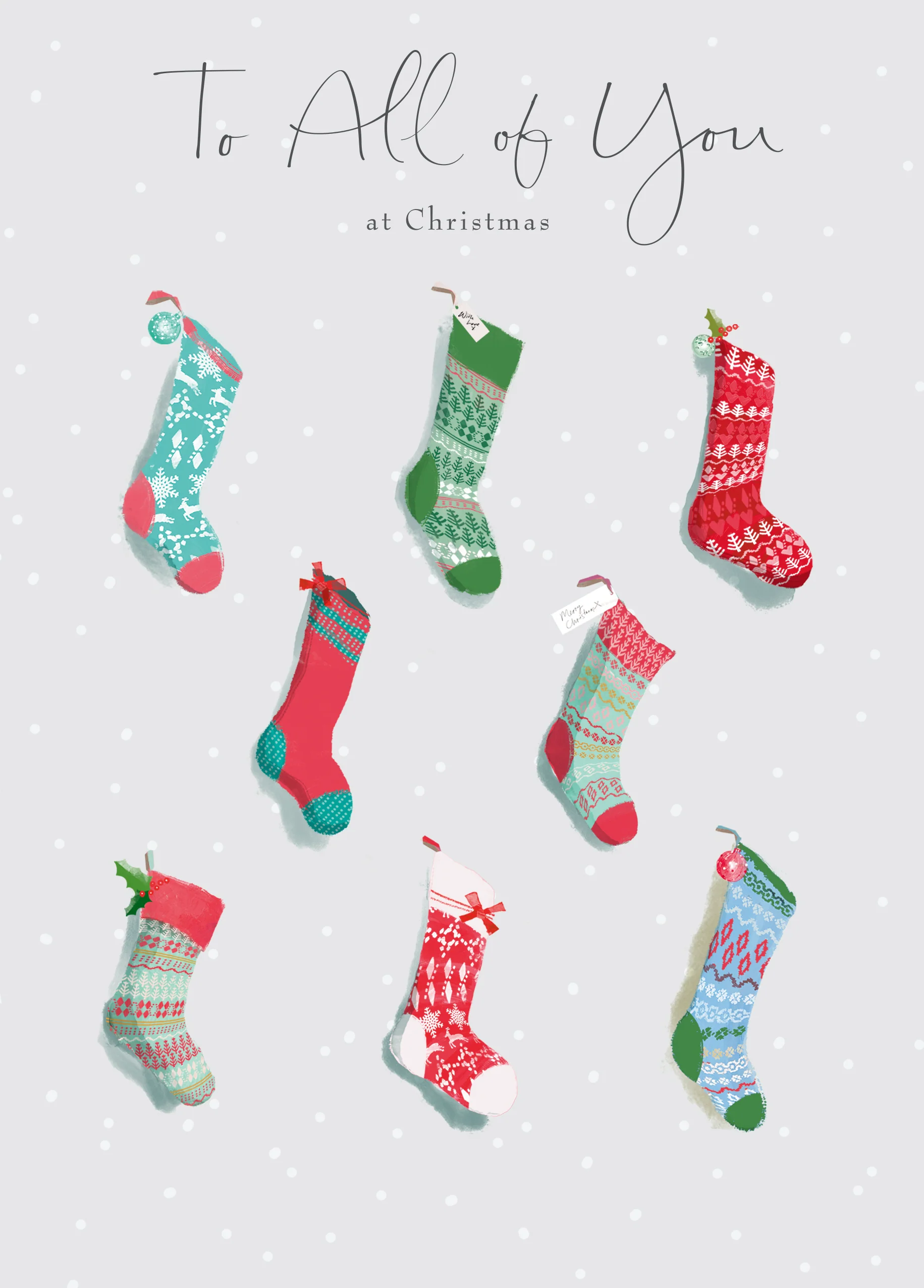 Personalised To All Of You Family Christmas Lucy Cromwell Card