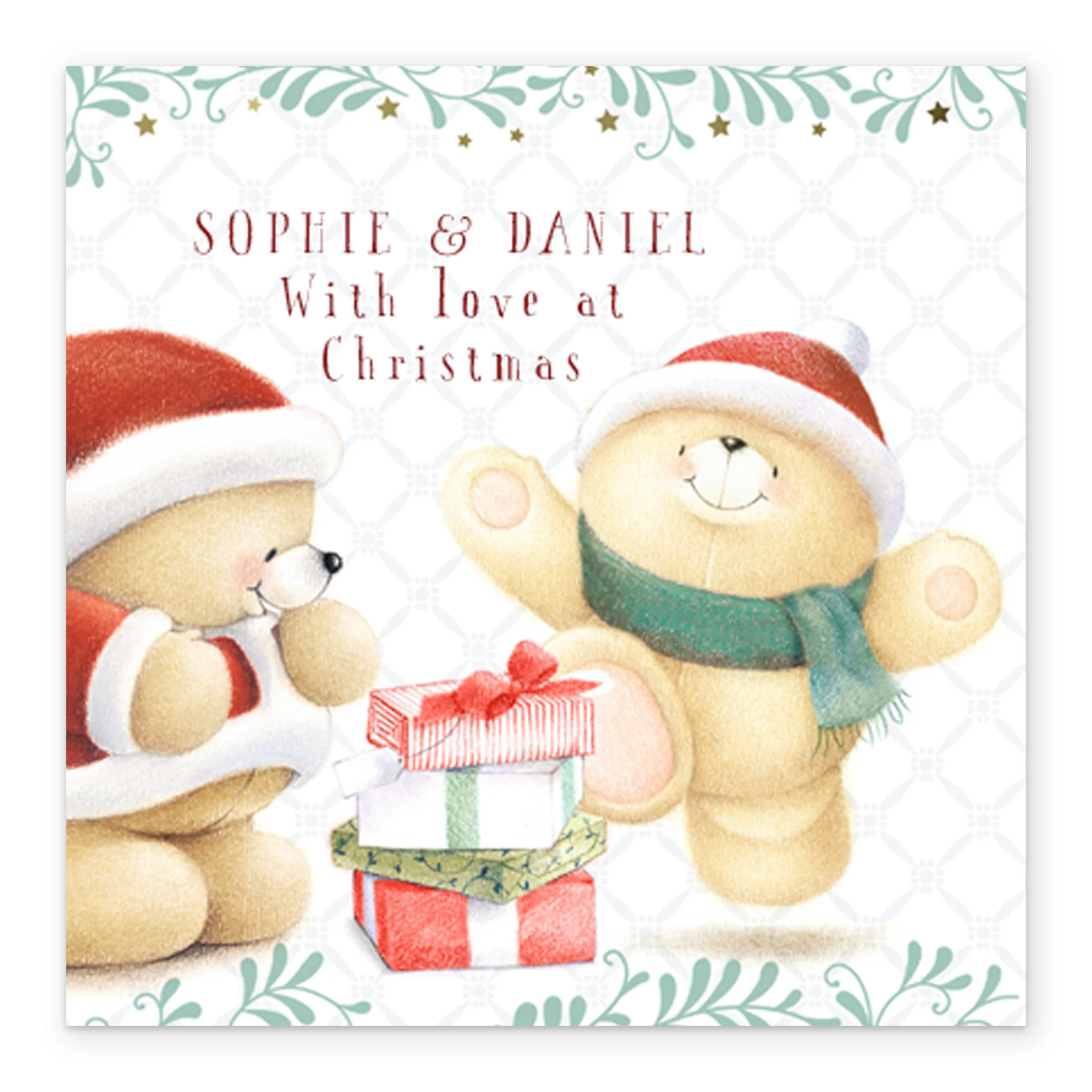 Personalised To Both Of You Forever Friends Gifts Christmas Card - Image 2
