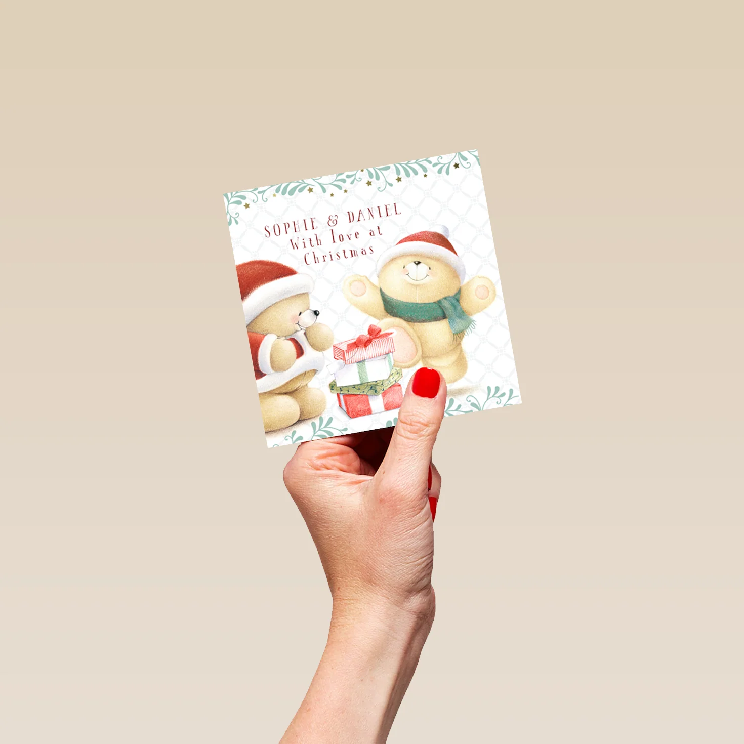 Personalised To Both Of You Forever Friends Gifts Christmas Card - Image 4