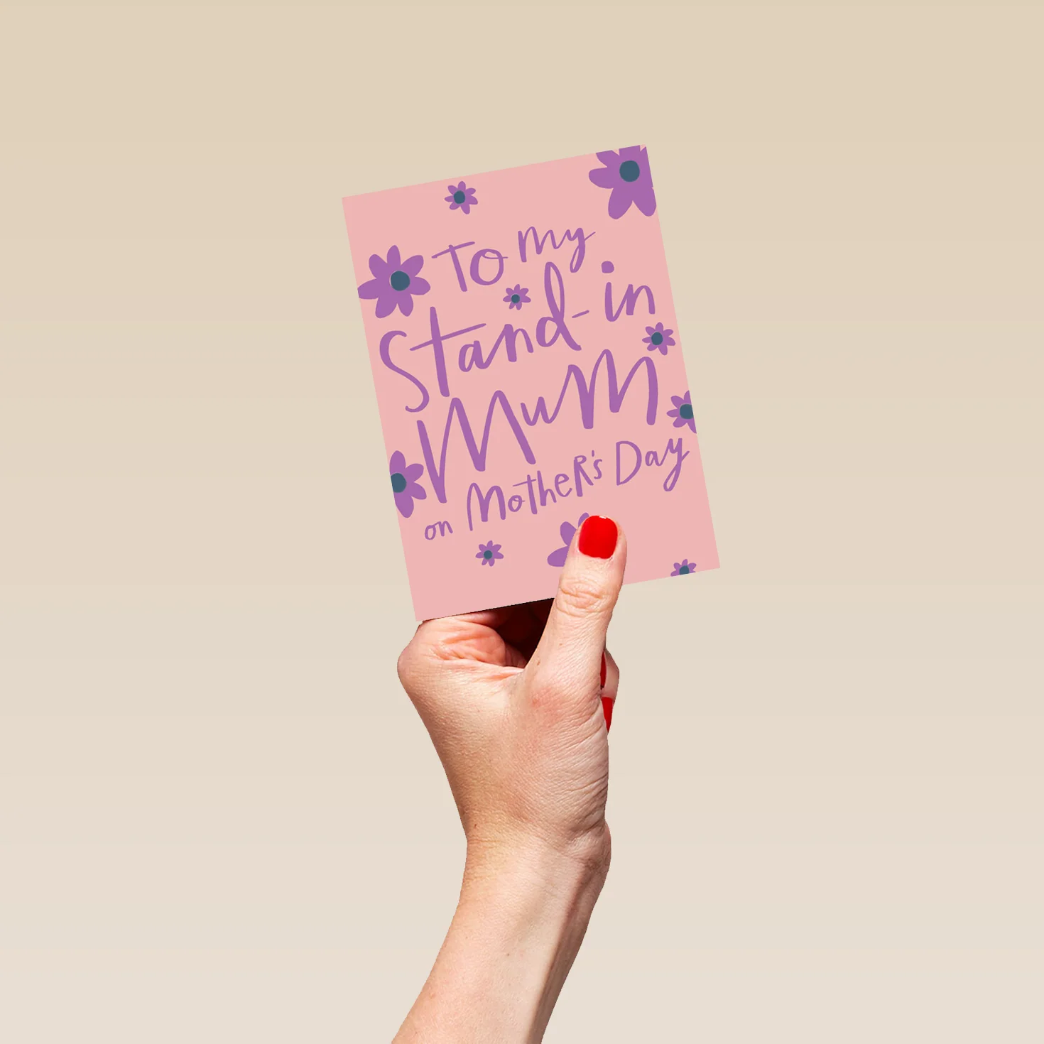 Personalised To My Stand In Mum Floral Mother's Day Card - Image 4