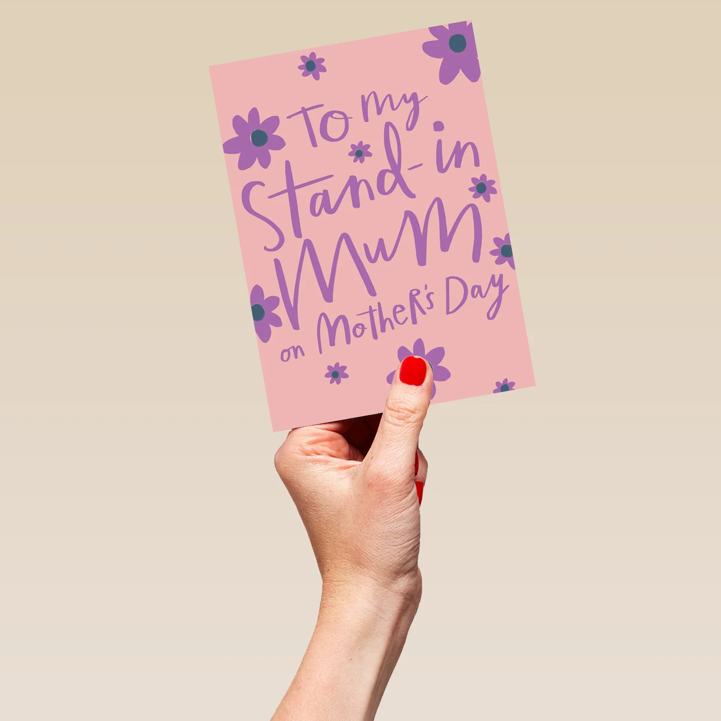 Personalised To My Stand In Mum Floral Mother's Day Card - Image 5