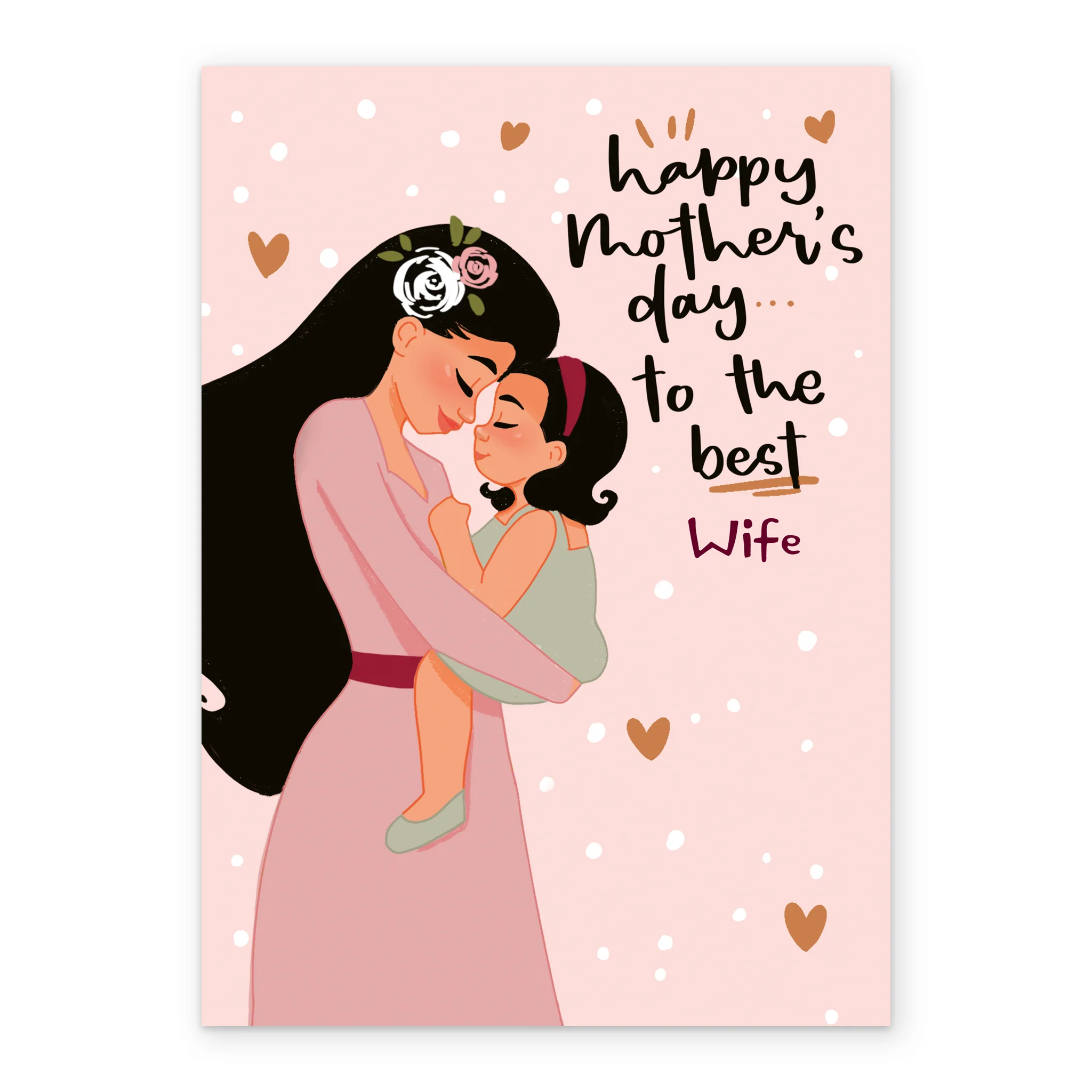 Personalised To the Best Wife Mother's Day Card - Image 2