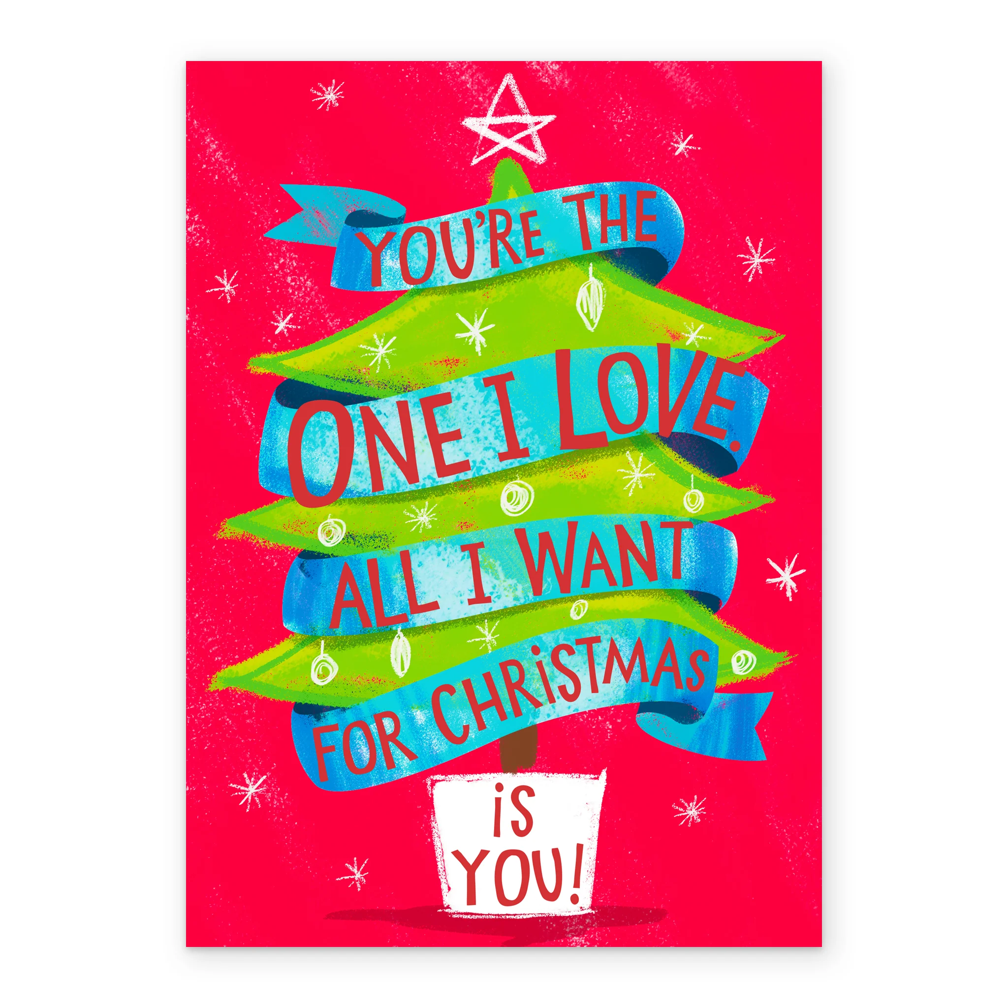 Personalised To The One I Love All I Want Is You Christmas Card - Image 2
