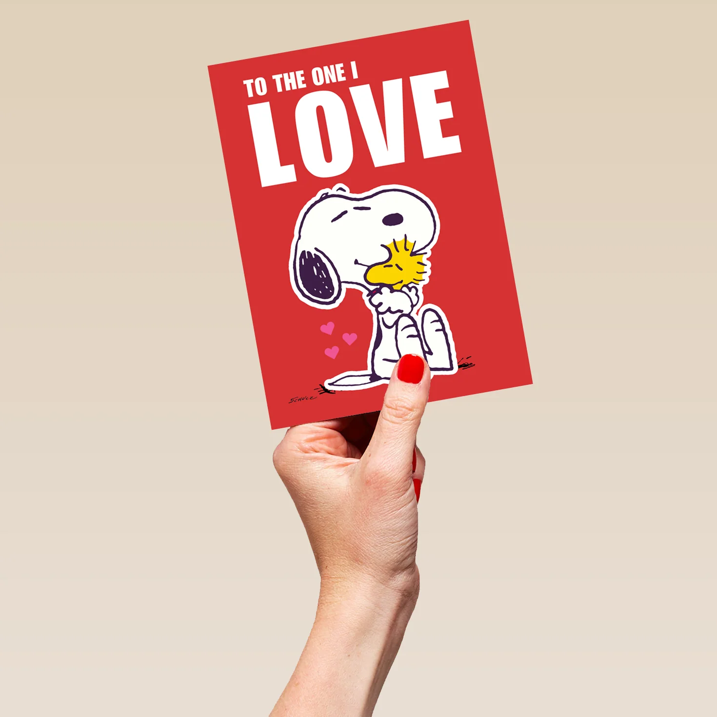 Personalised To The One I Love PEANUTS™ SNOOPY Valentine's Day Card - Image 5